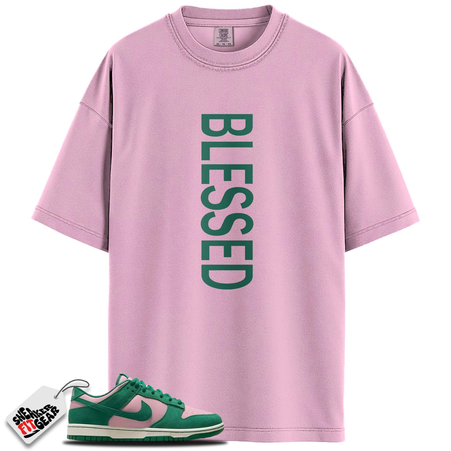 Dunk Low Retro SE Medium Soft Pink Malachite Match Shirts, BLESSED To Match Dunk Low Retro SE Medium Soft Pink Malachite