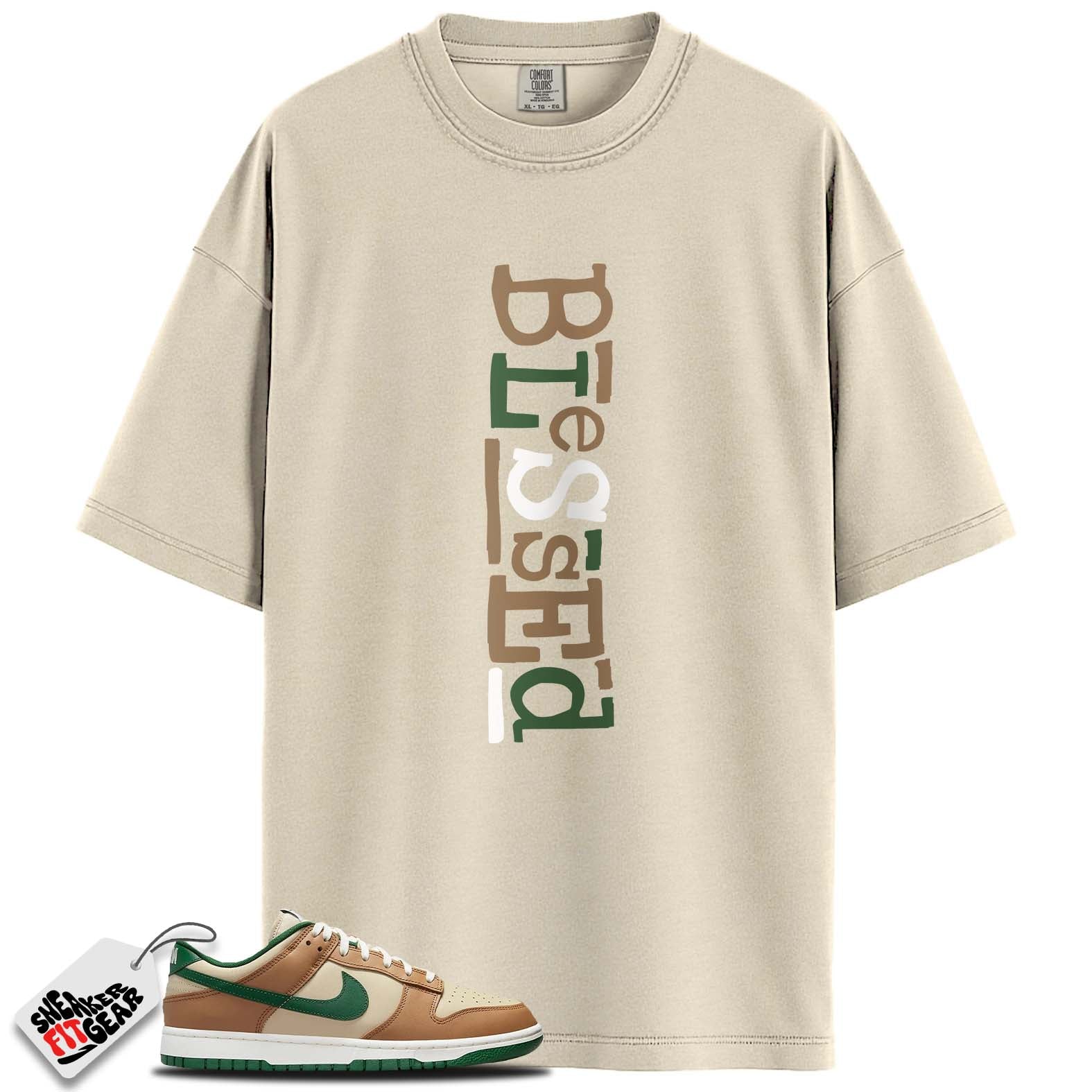 Dunk Low Retro Rattan Gorge Green Match Shirts, BLESSED To Match Dunk Low Retro Rattan Gorge Green