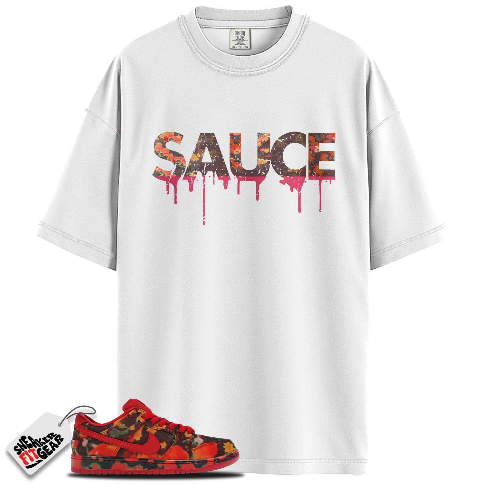 SB Dunk Low The Wizard of Oz Poppy Field Match Shirts, SAUCE To Match SB Dunk Low The Wizard of Oz Poppy Field