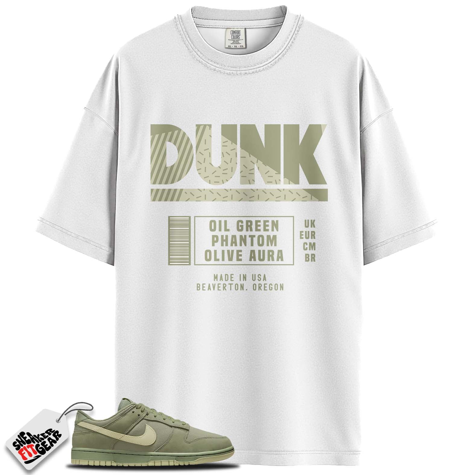 Dunk Low Retro Premium Oil Green Olive Aura Match Shirts, DUNK  To Match Dunk Low Retro Premium Oil Green Olive Aura