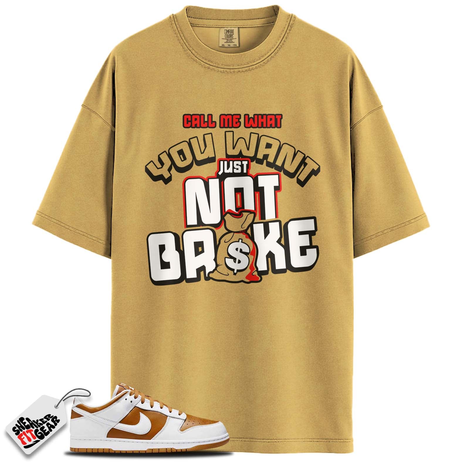 Dunk Low QS CO.JP Reverse Curry Match Shirts, NOT BROKE To Match Dunk Low QS CO.JP Reverse Curry