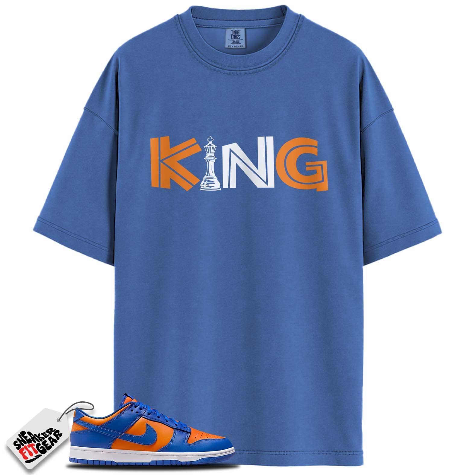 Dunk Low Knicks Match Shirts, KING To Match Dunk Low Knicks