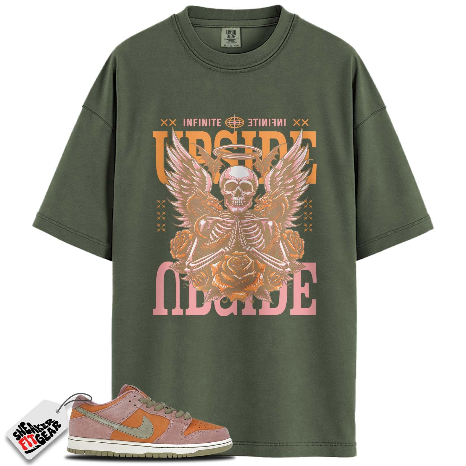 SB Dunk Low Red Stardust Match Shirts, UPSIDE To Match SB Dunk Low Red Stardust