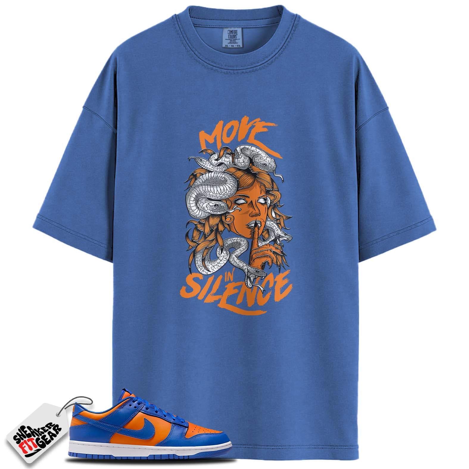 Dunk Low Knicks Match Shirts, MOVE IN SILENCE To Match Dunk Low Knicks