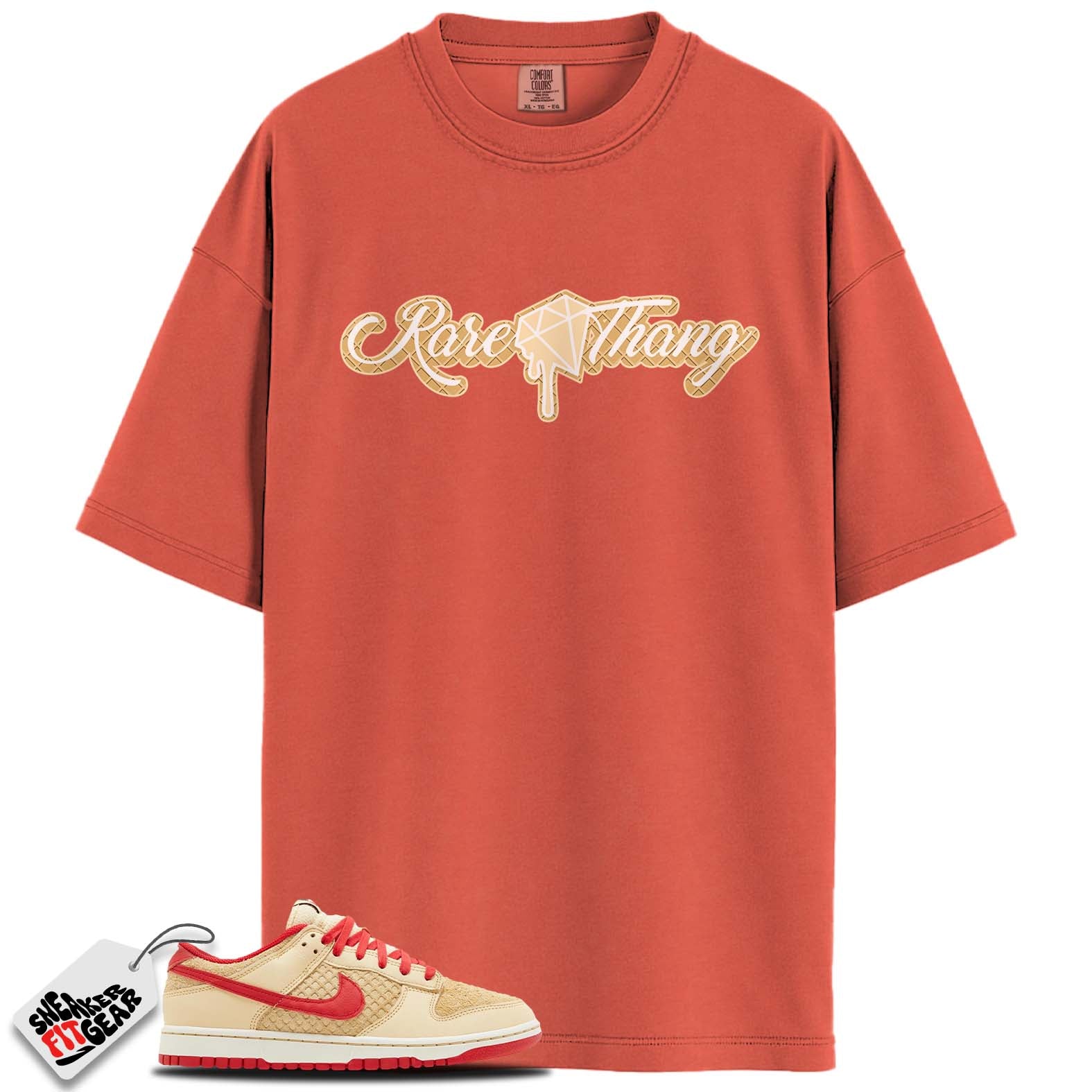 Dunk Low Retro SE Strawberry Waffle Match Shirts, RARE THANG To Match Dunk Low Retro SE Strawberry Waffle
