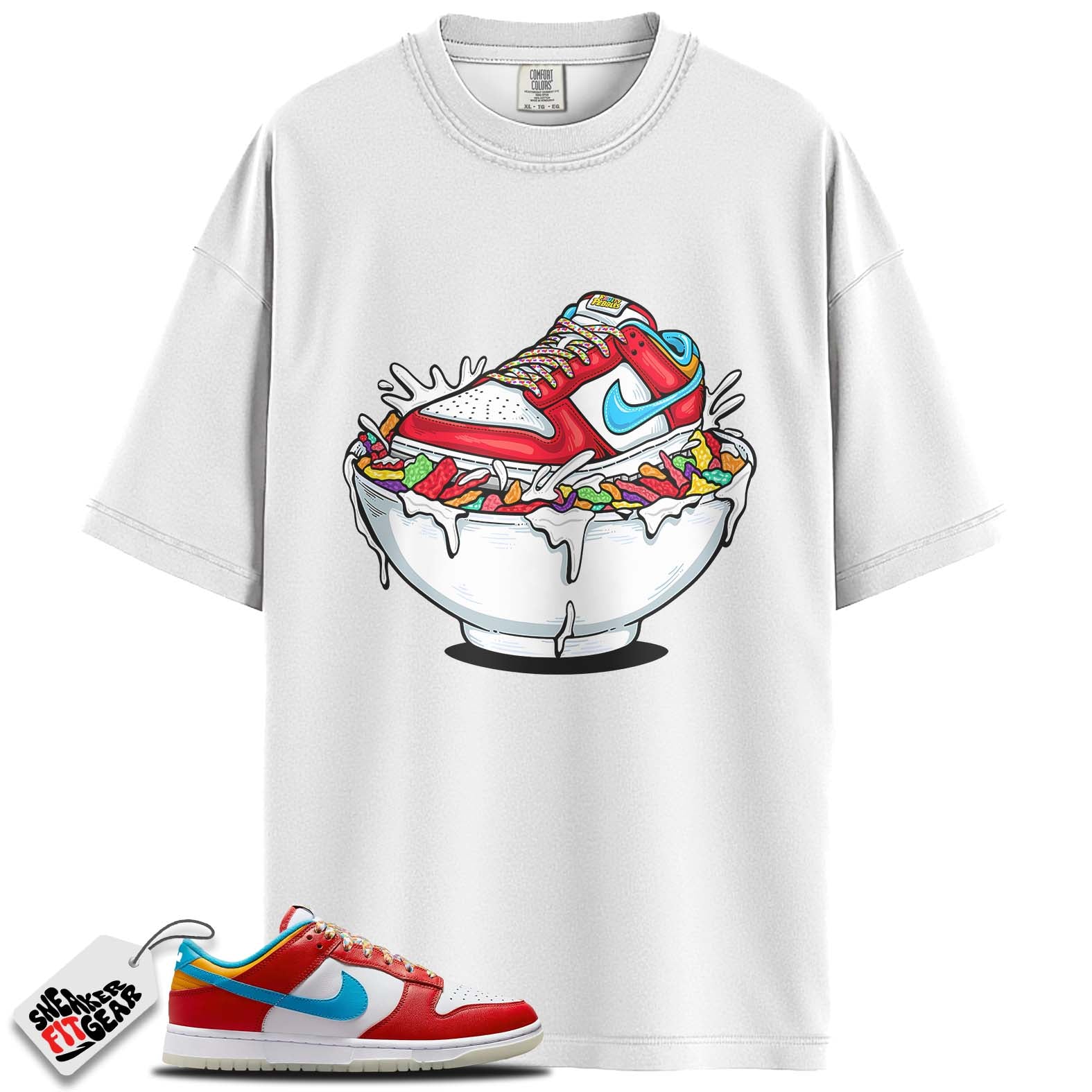 Dunk Low QS LeBron James Fruity Pebbles Match Shirts, FRUITY PEBBLES BOWL To Match Dunk Low QS LeBron James Fruity Pebbles