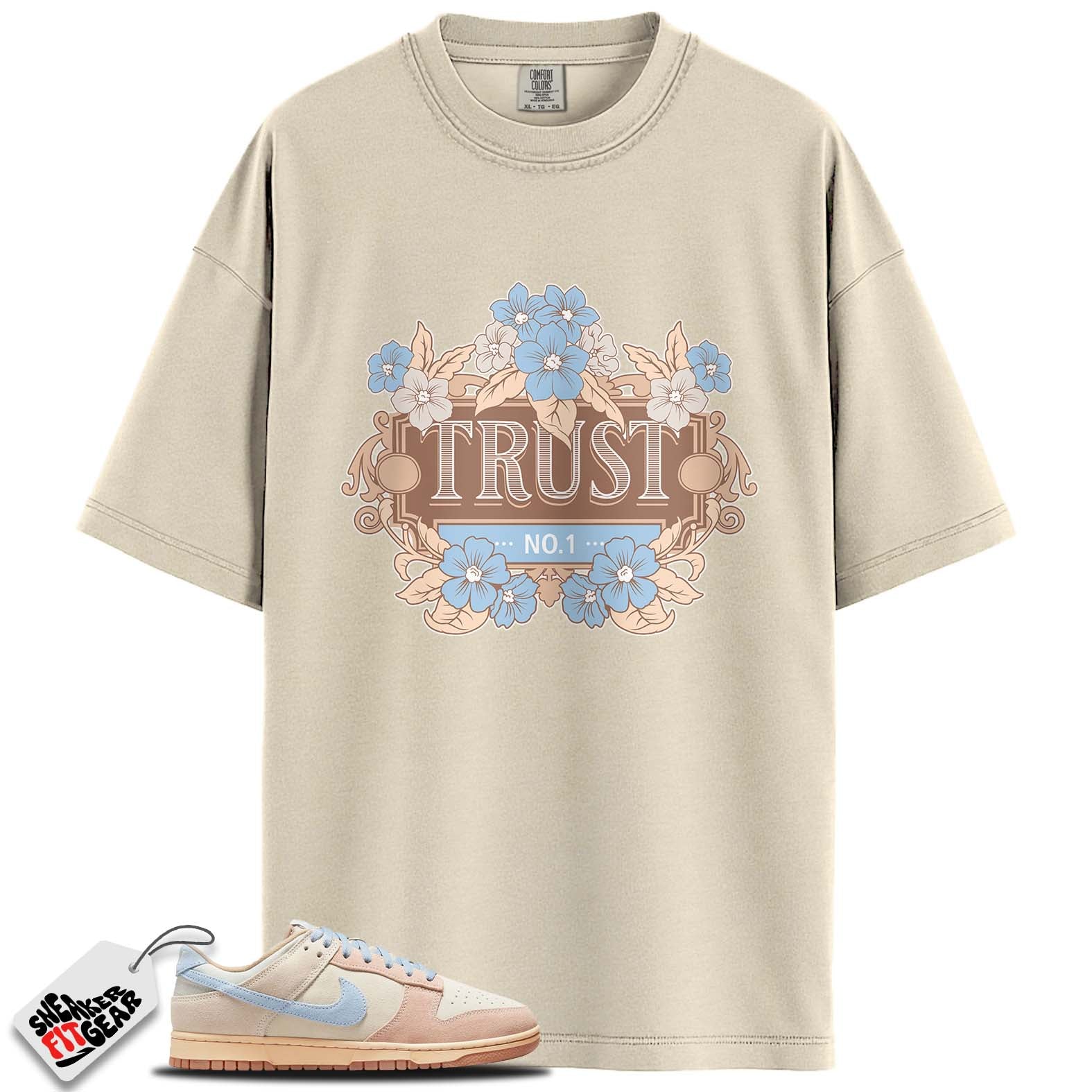 Dunk Low Sanddrift Light Armory Blue Match Shirts, TRUST NO ONE To Match Dunk Low Sanddrift Light Armory Blue
