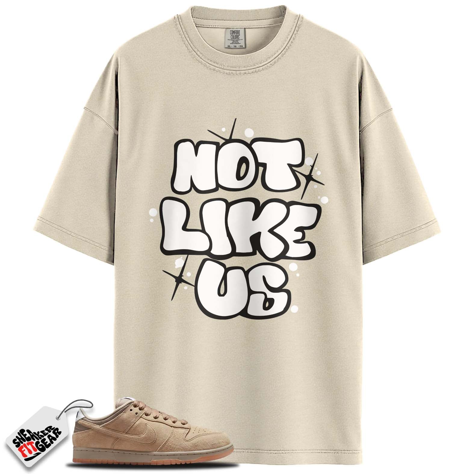 SB Dunk Low Pro B Parachute Beige Match Shirts, NOT LIKE US To Match SB Dunk Low Pro B Parachute Beige