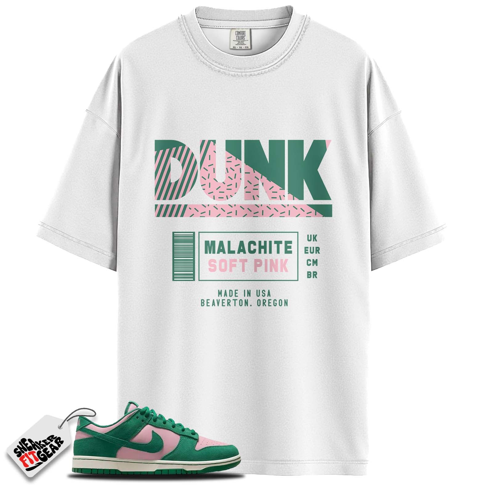 Dunk Low Retro SE Medium Soft Pink Malachite Match Shirts, DUNK To Match Dunk Low Retro SE Medium Soft Pink Malachite