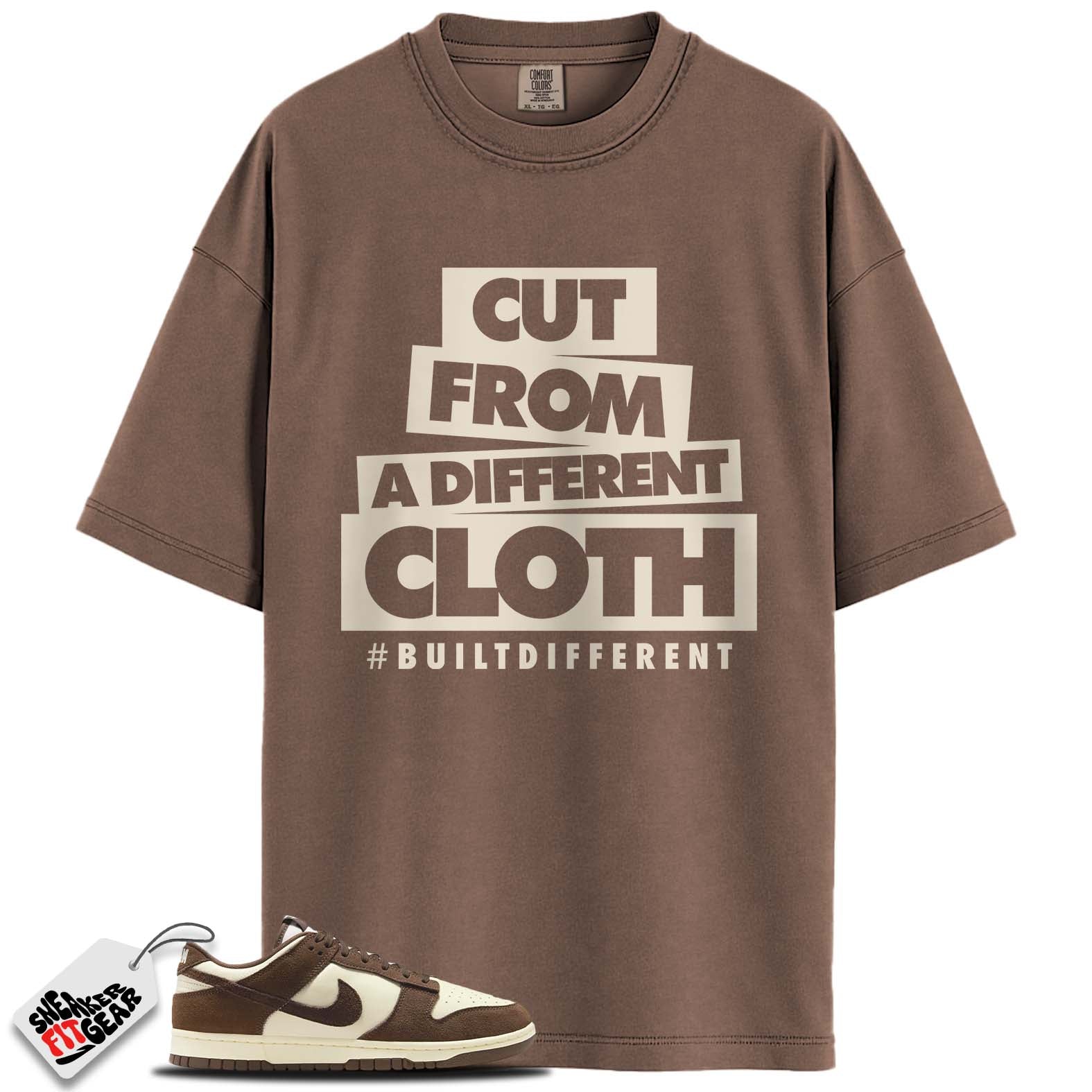 Dunk Low Retro SE Pale Ivory Baroque Brown Match Shirts, #BUILTDIFFERENT To Match Dunk Low Retro SE Pale Ivory Baroque Brown