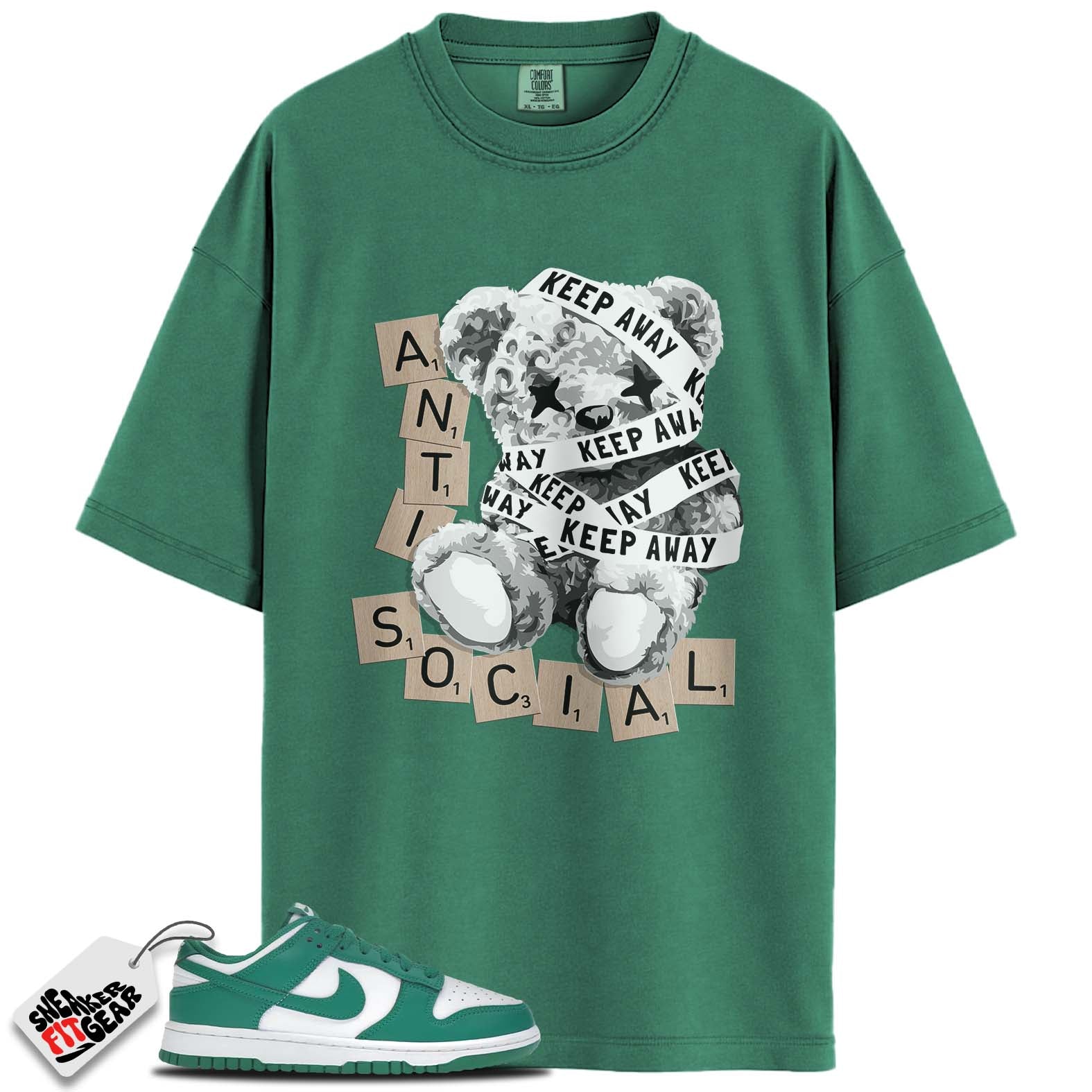 Dunk Low White Malachite Match Shirts, ANTI SOCIAL To Match Dunk Low White Malachite
