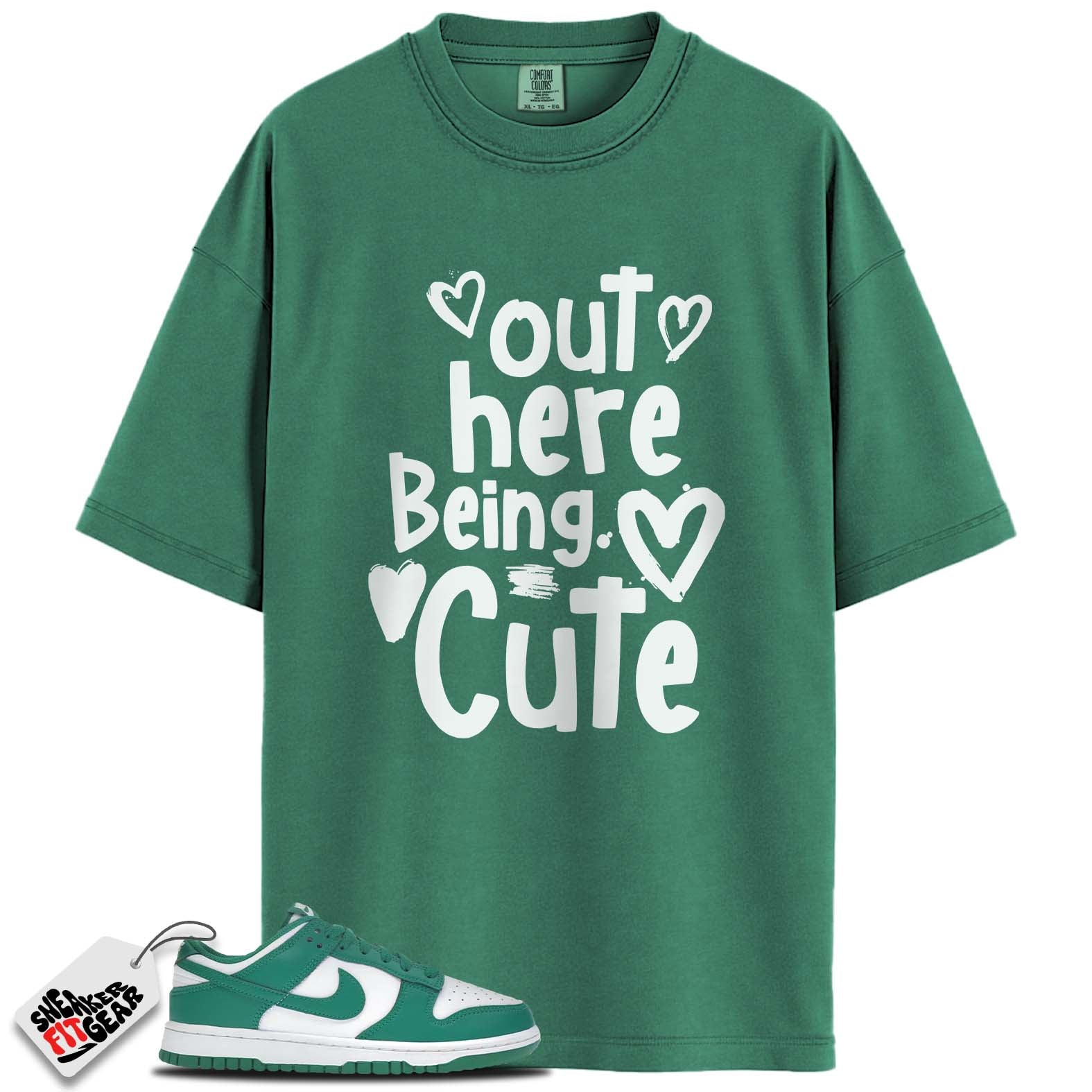 Dunk Low White Malachite Match Shirts, BEING CUTE To Match Dunk Low White Malachite