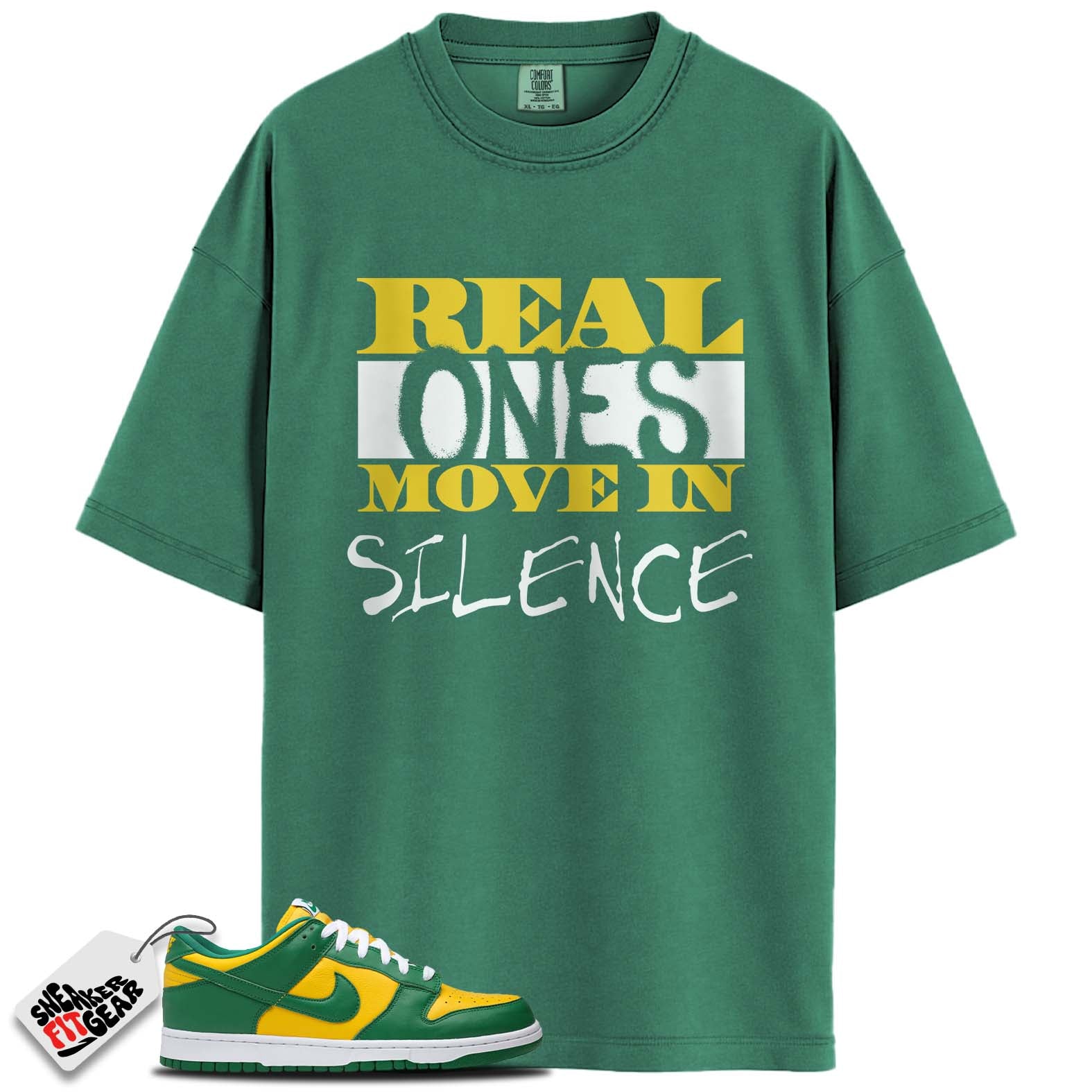 Dunk Low Brazil Match Shirts, MOVE IN SILENCE To Match Dunk Low Brazil Main image