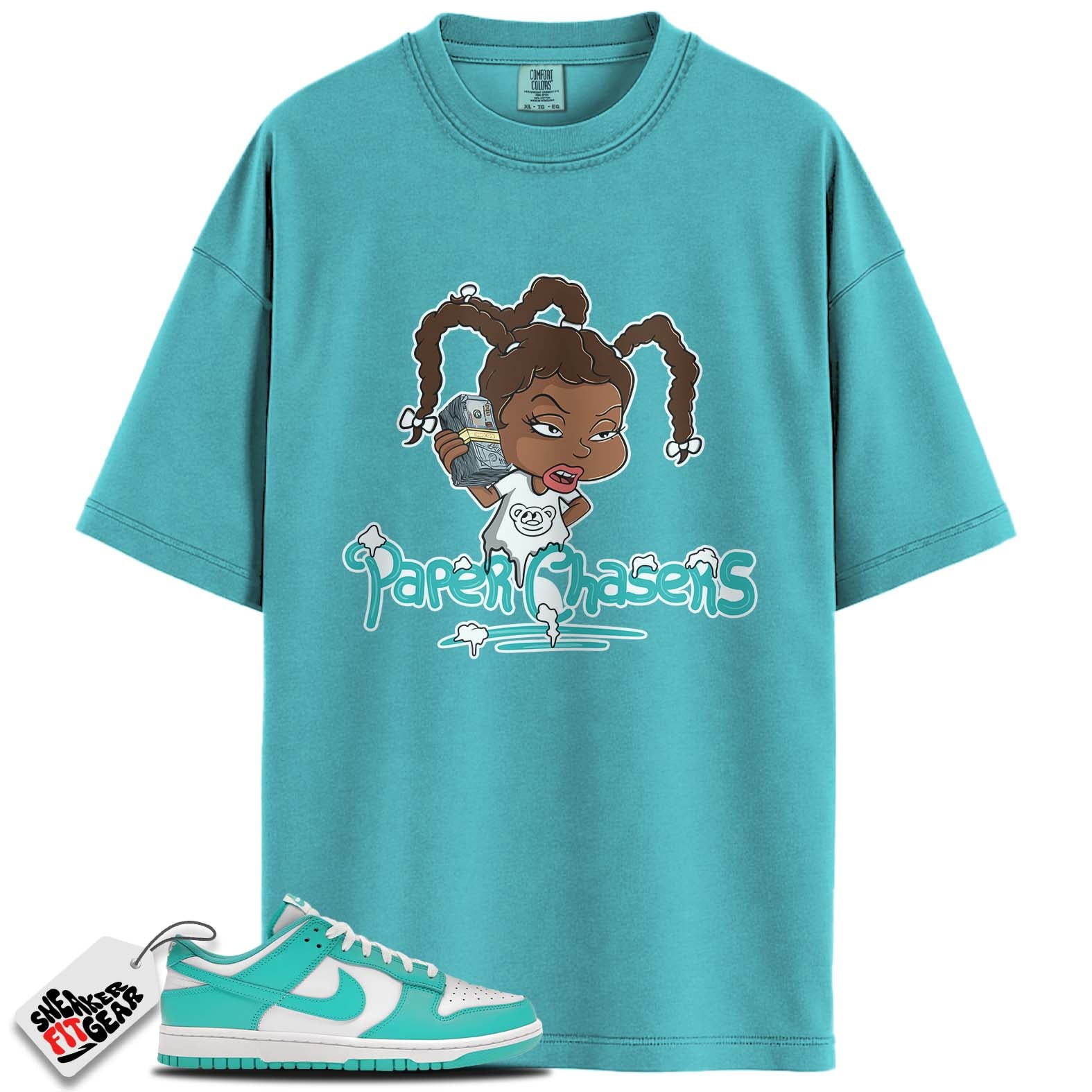 Dunk Low Clear Jade Match Shirts, PAPER CHASER To Match Dunk Low Clear Jade