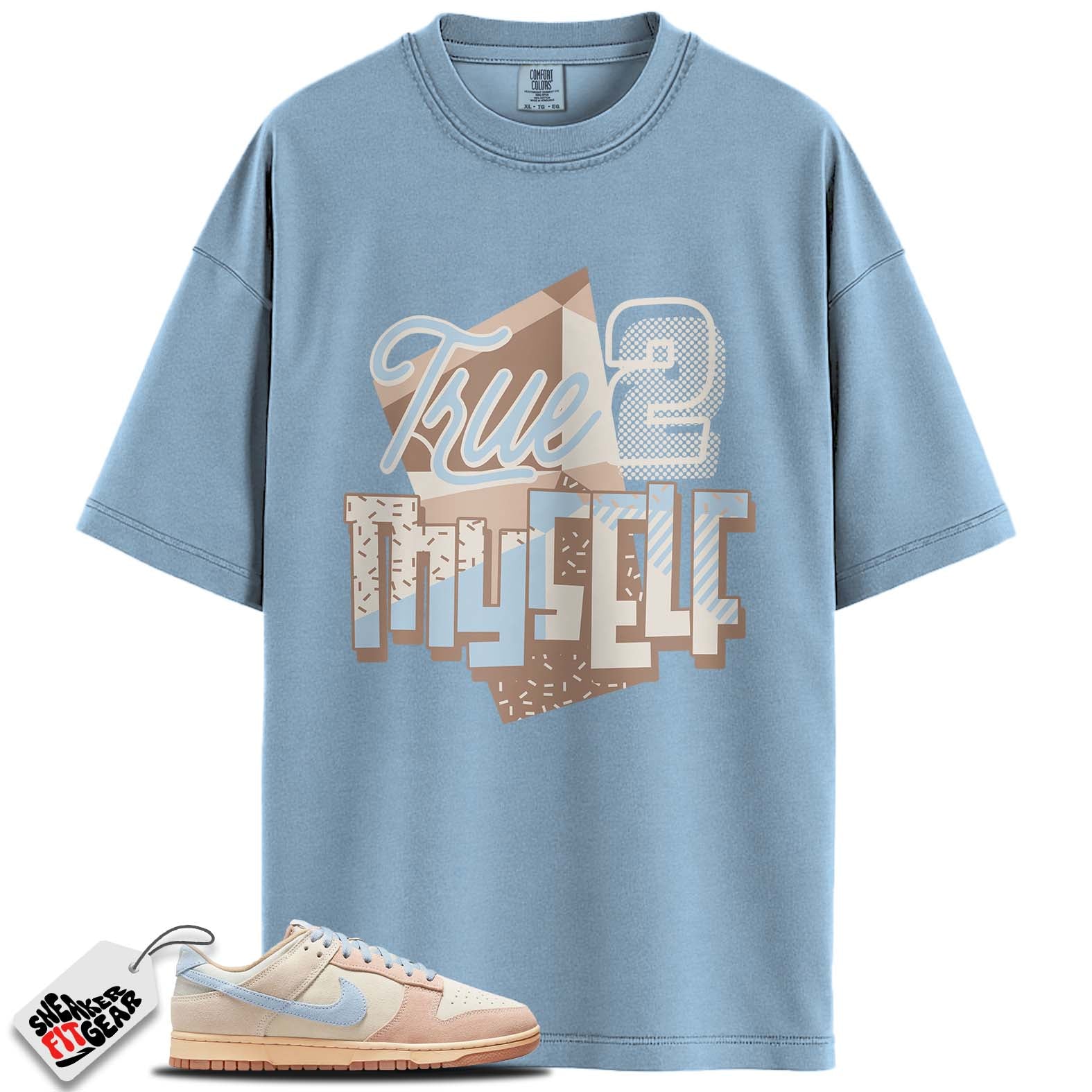 Dunk Low Sanddrift Light Armory Blue Match Shirts, TRUE 2 MYSELF To Match Dunk Low Sanddrift Light Armory Blue