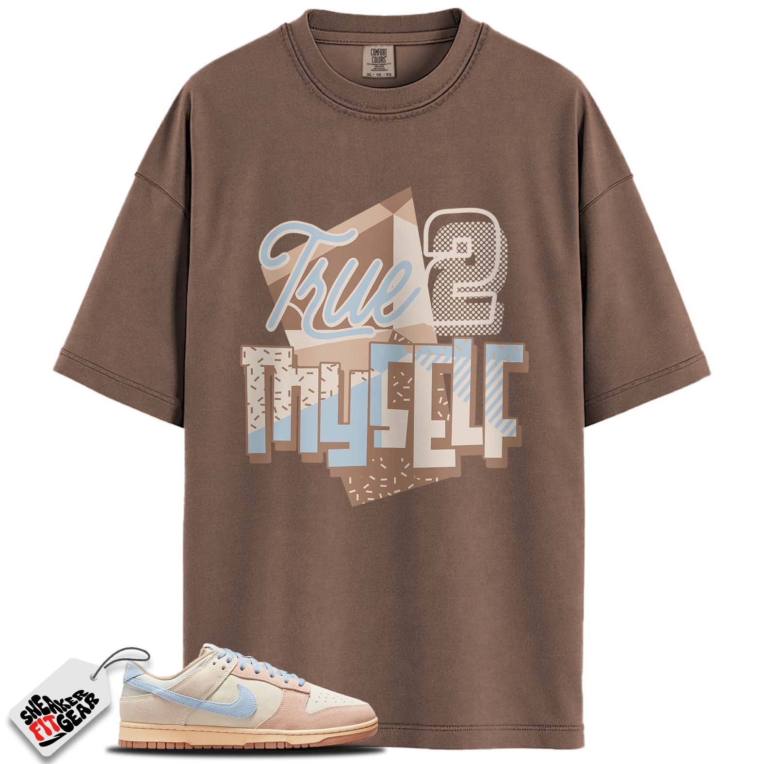 Dunk Low Sanddrift Light Armory Blue Match Shirts, TRUE 2 MYSELF To Match Dunk Low Sanddrift Light Armory Blue