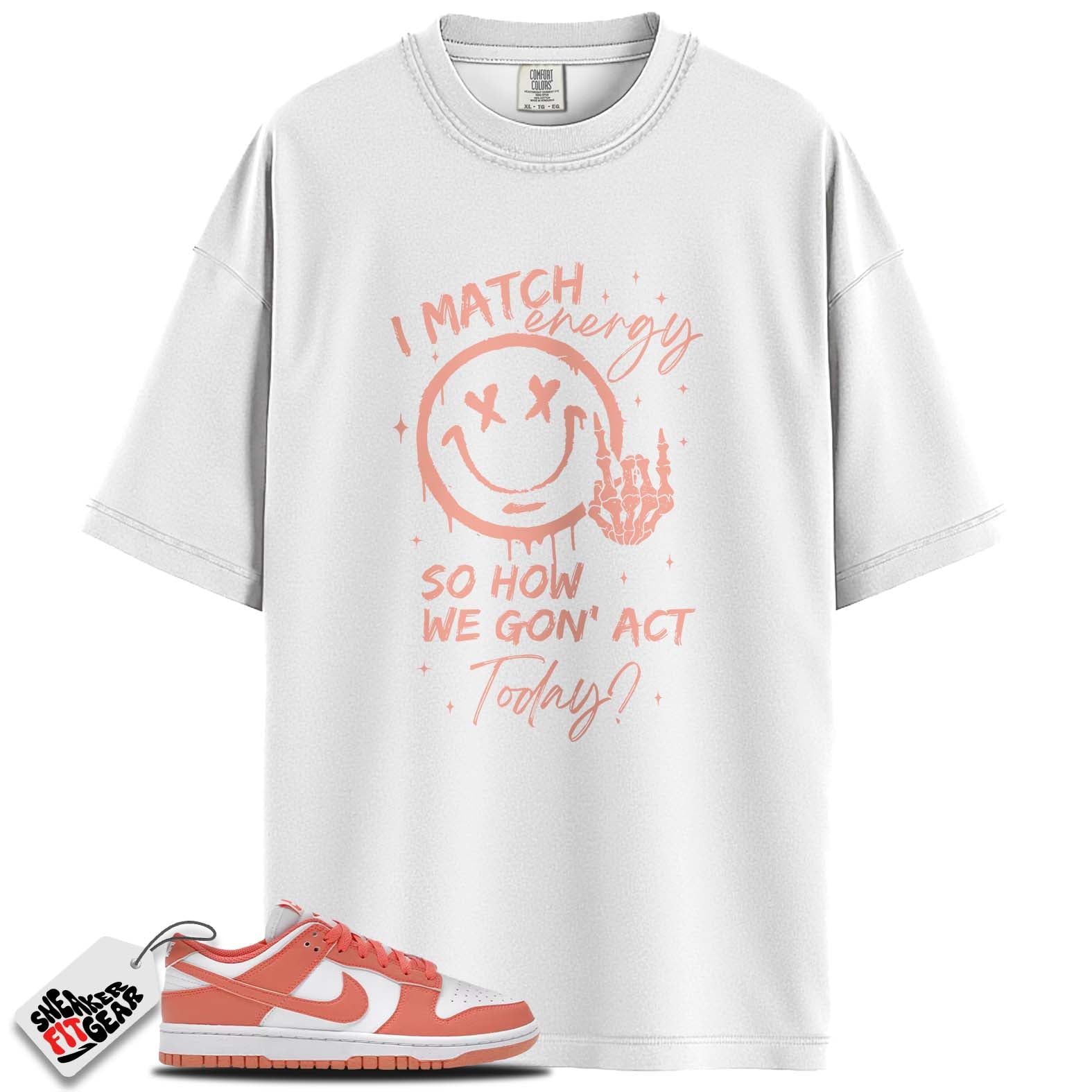 Dunk Low Light Wild Mango Match Shirts, I MATCH ENERGY To Match Dunk Low Light Wild Mango