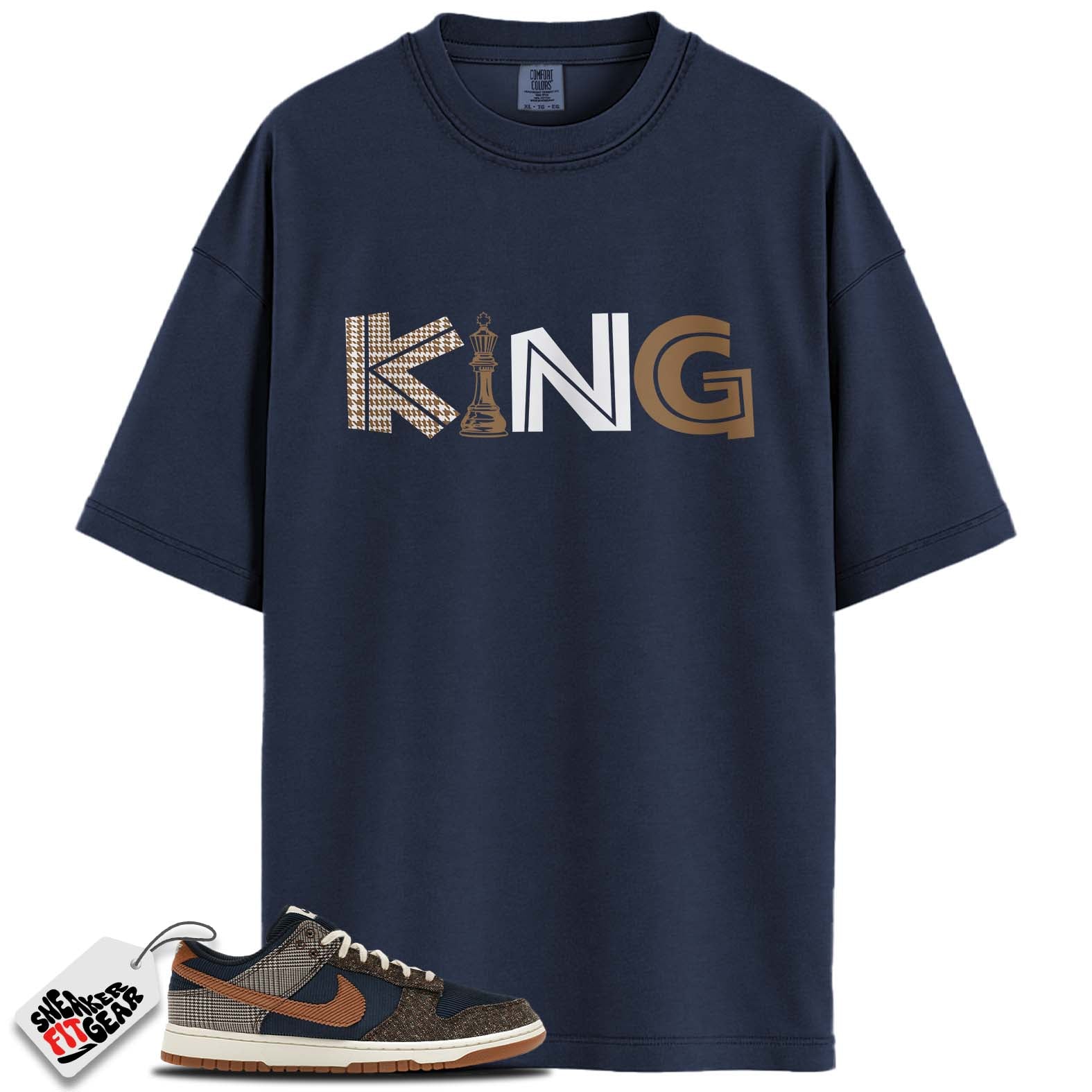 Dunk Low Tweed Midnight Navy Corduroy Match Shirts, KING To Match Dunk Low Tweed Midnight Navy Corduroy