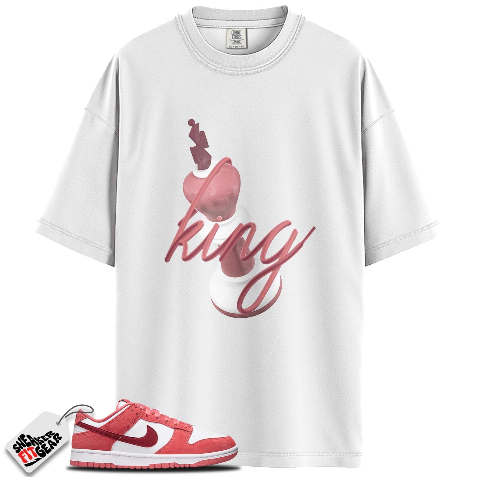 Dunk Low Valentine's Day Match Shirts, KING   To Match Dunk Low Valentine's Day