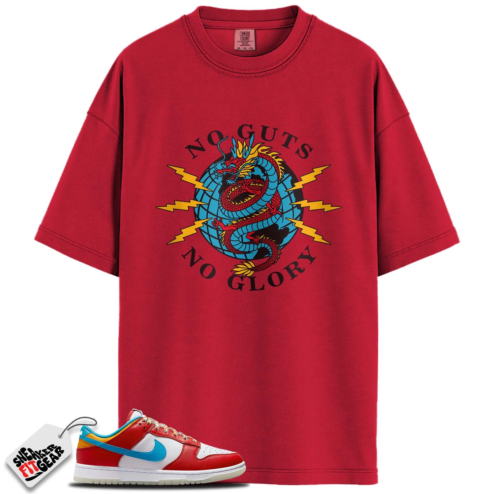 Dunk Low QS LeBron James Fruity Pebbles Match Shirts, NO GUTS To Match Dunk Low QS LeBron James Fruity Pebbles