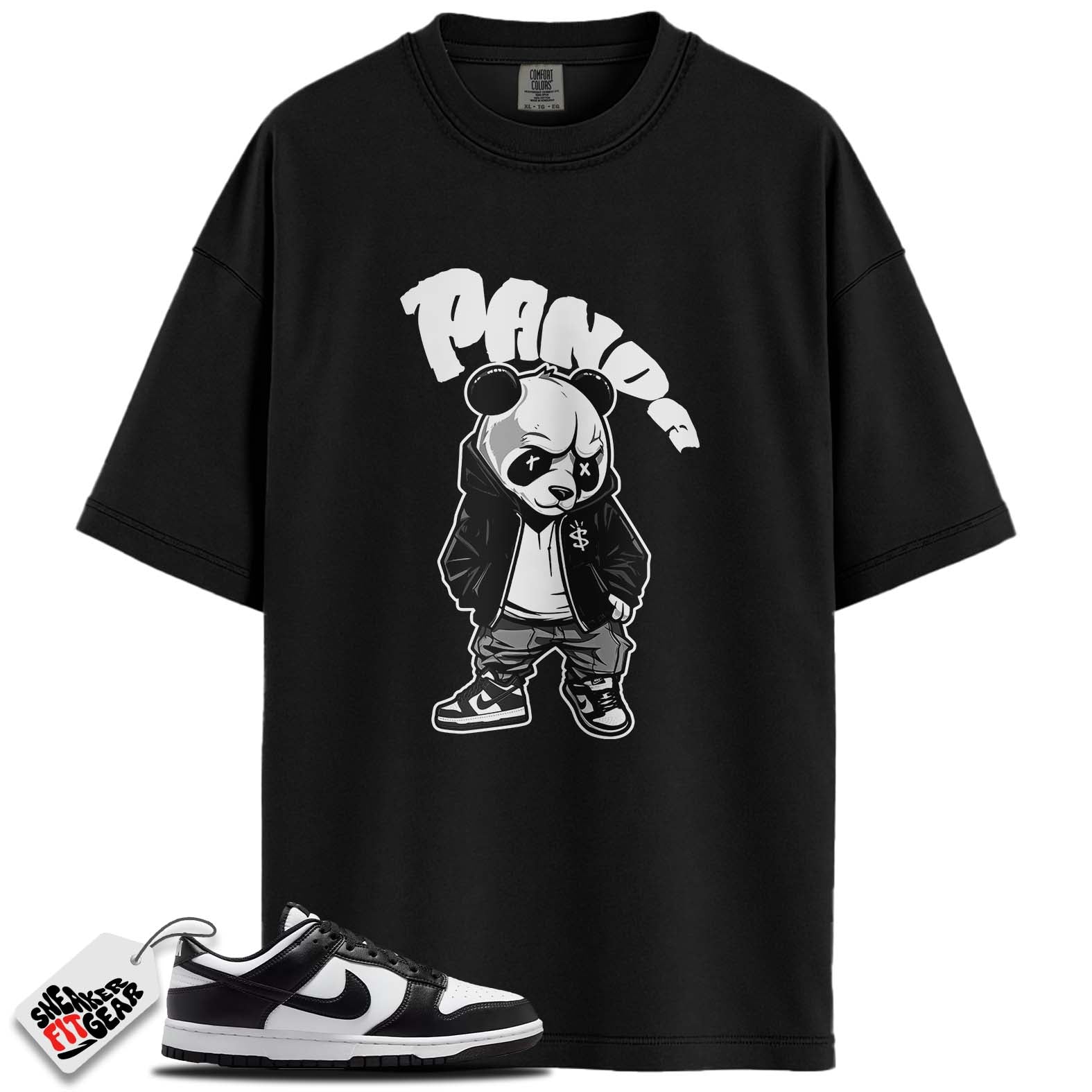 Dunk Low Retro White Black Panda Match Shirts, PANDA To Match Dunk Low Retro White Black Panda
