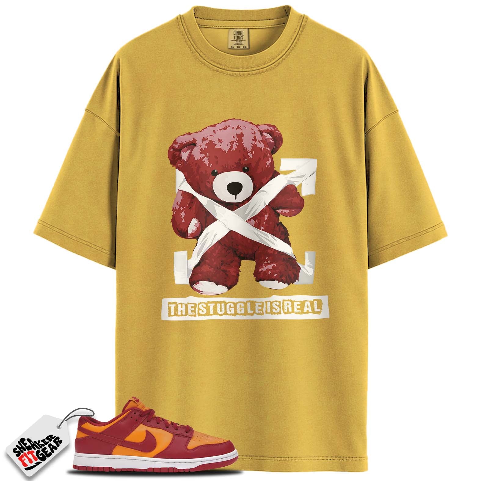 Dunk Low Midas Gold Match Shirts, THE STUGGLE IS REAL To Match Dunk Low Midas Gold