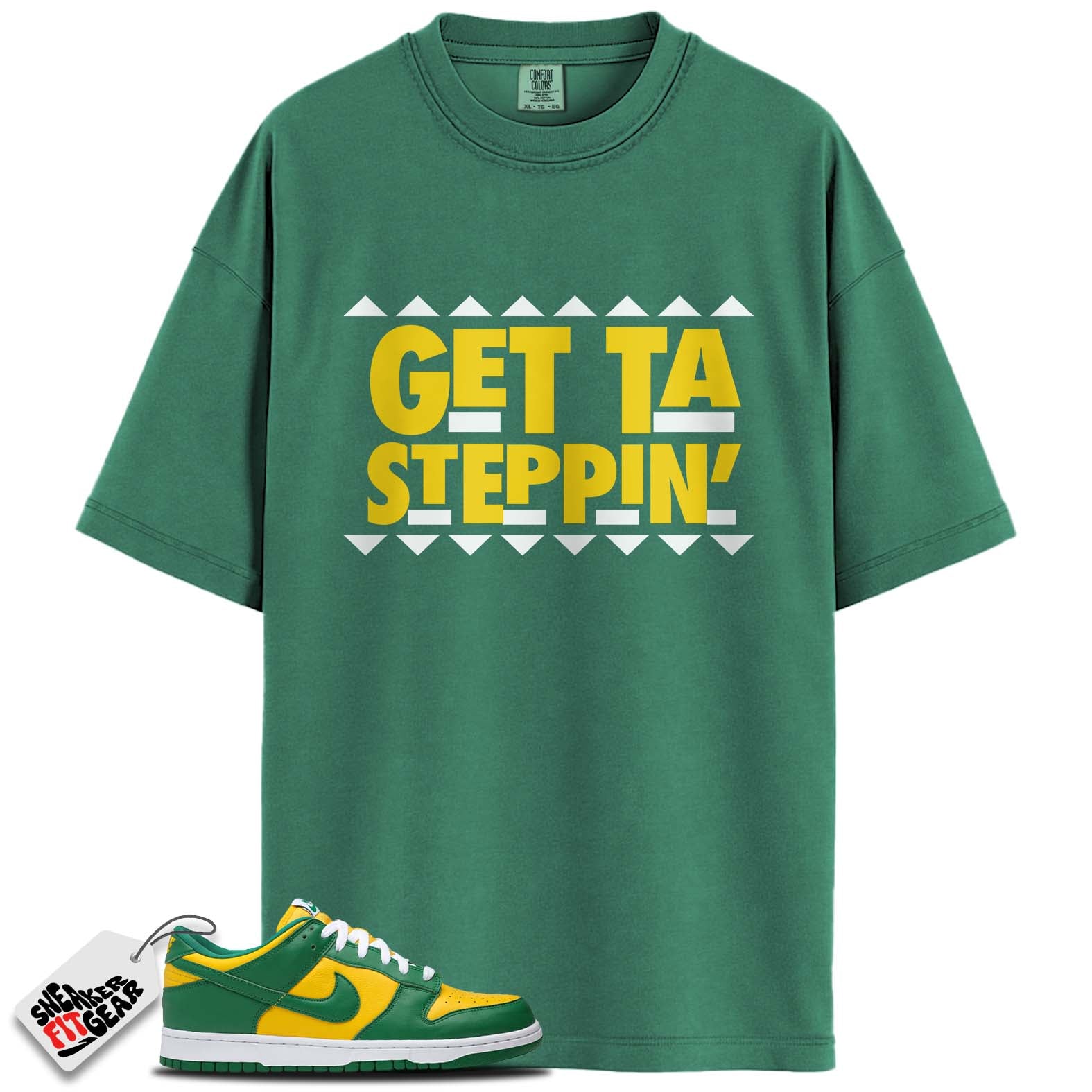 Dunk Low Brazil Match Shirts, GETTA STEPPING To Match Dunk Low Brazil