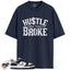 Dunk Low Summit White Midnight Navy Match Shirts, HUSTLE BROKE To Match Dunk Low Summit White Midnight Navy