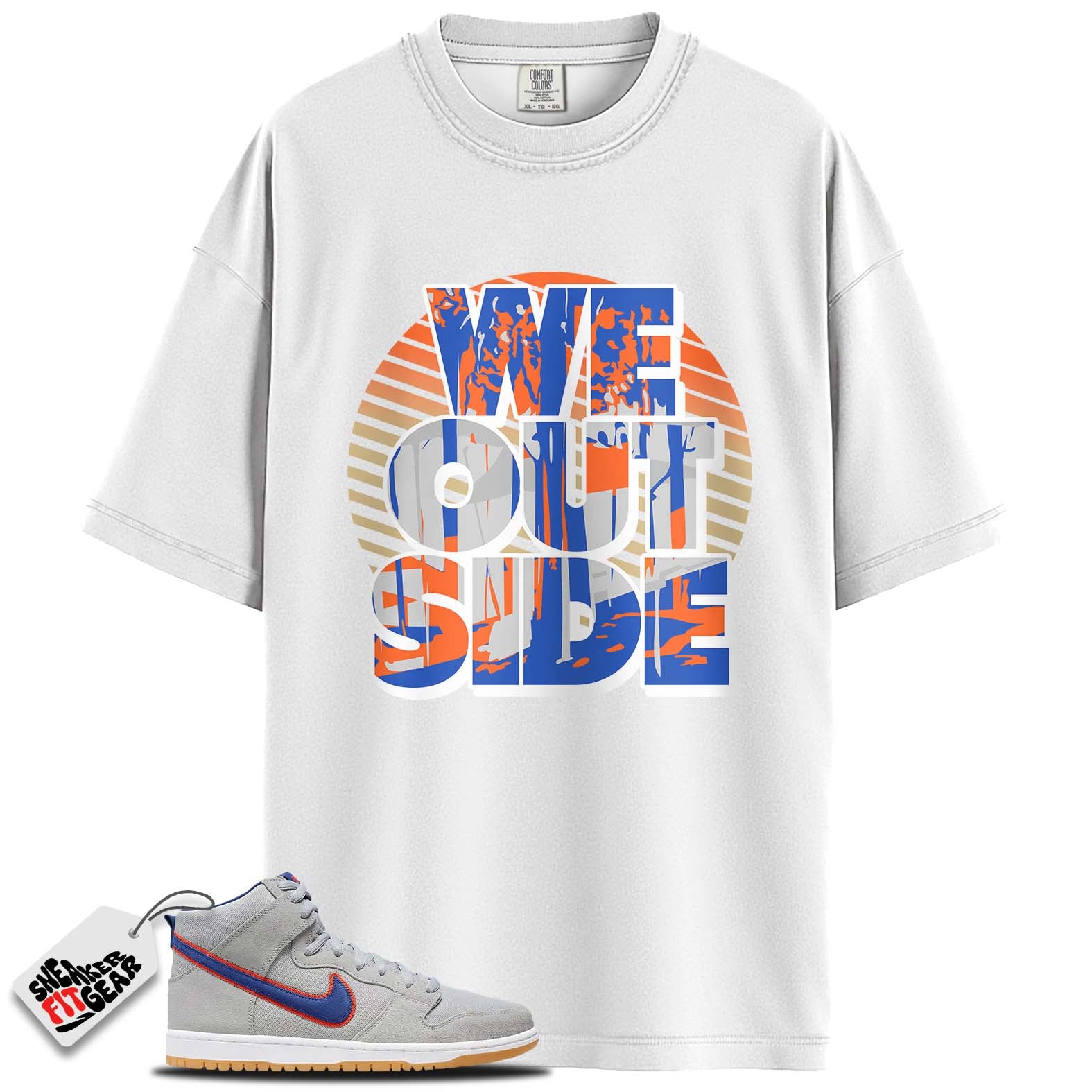 SB Dunk High New York Mets Match Shirts, WE OUT SIDE To Match SB Dunk High New York Mets