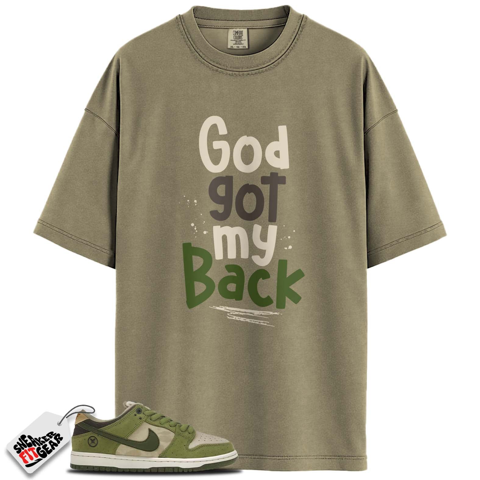 SB Dunk Low Yuto Horigome Matcha Match Shirts, GOD GOT MY BACK To Match SB Dunk Low Yuto Horigome Matcha