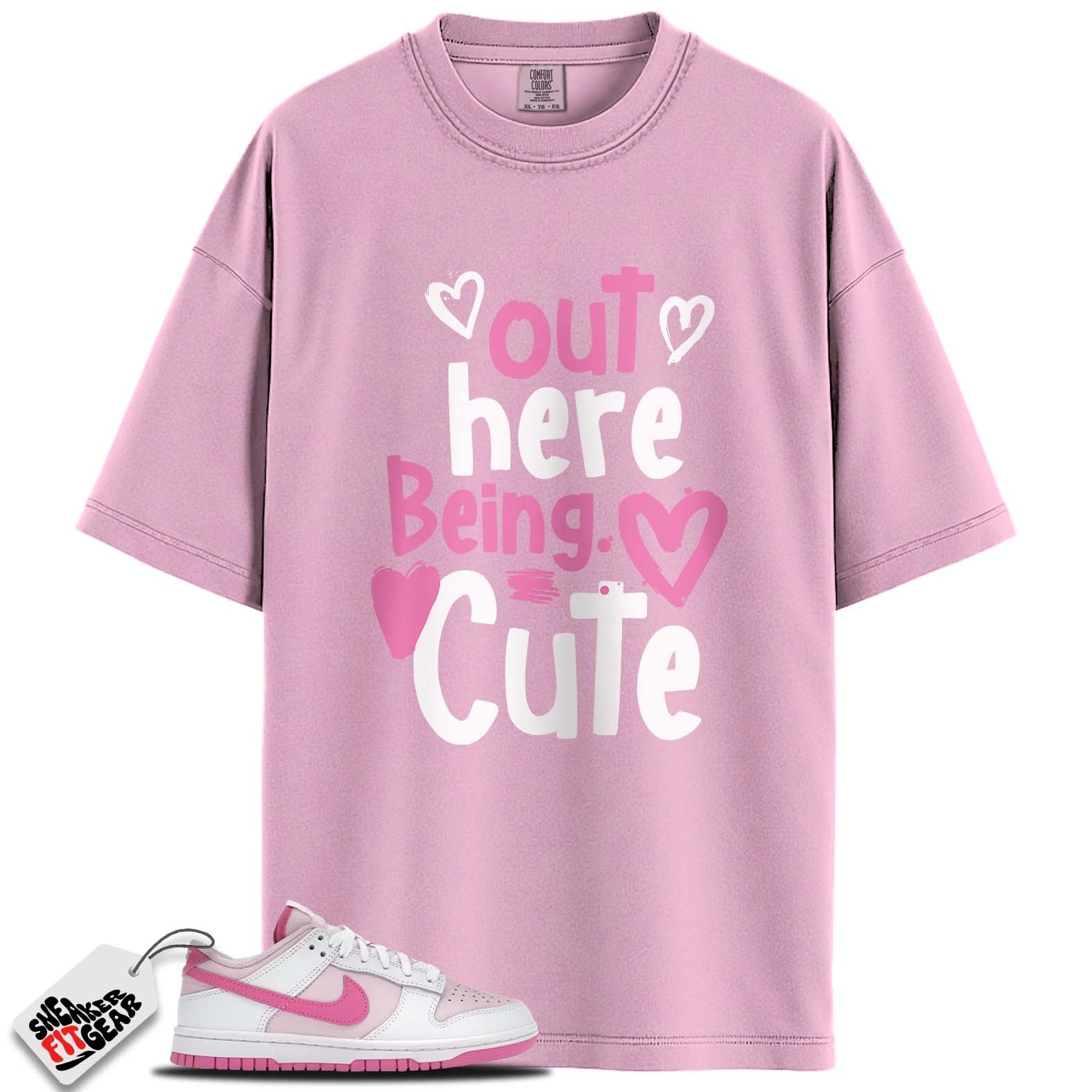 Dunk Low Pink Foam Match Shirts, BEING CUTE To Match Dunk Low Pink Foam