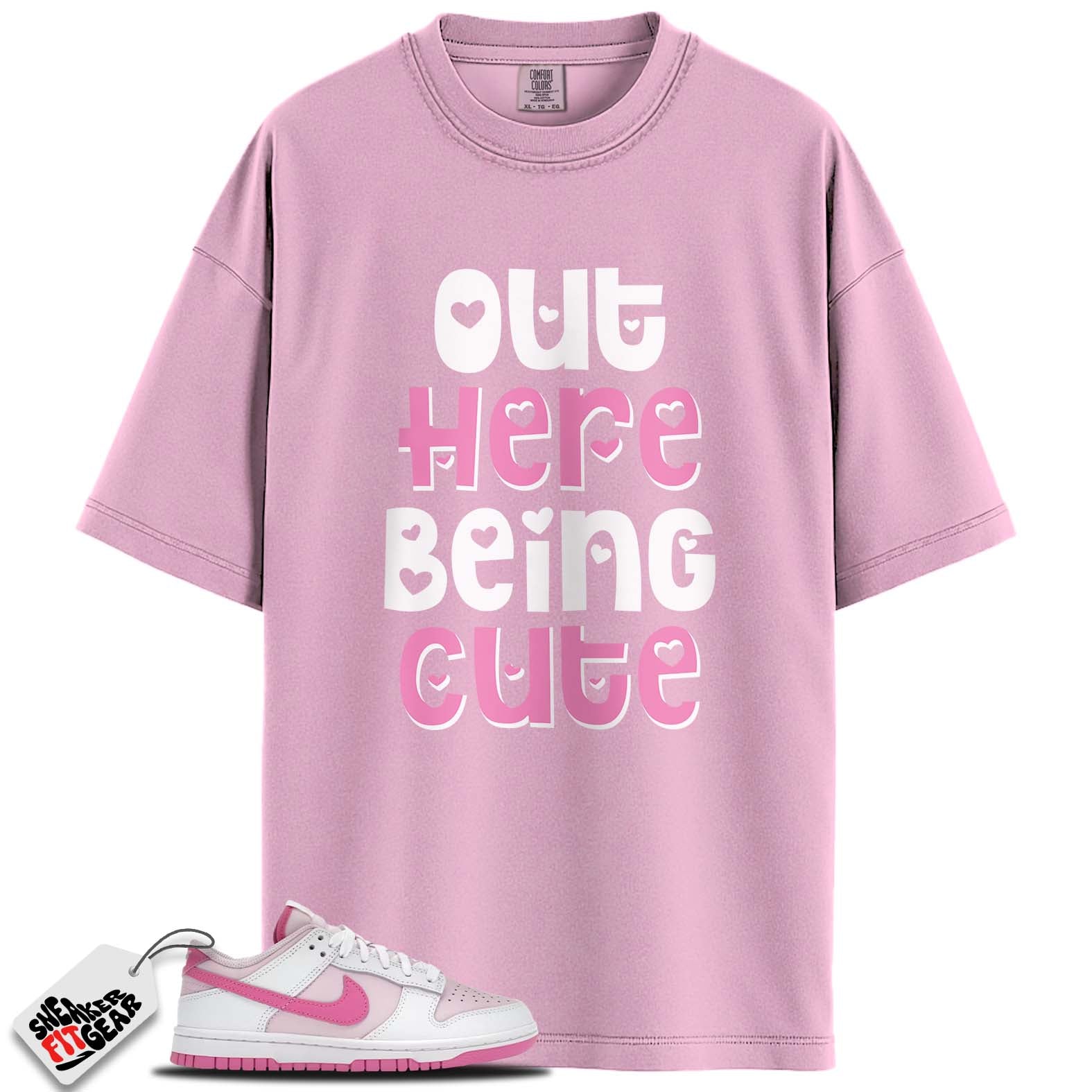 Dunk Low Pink Foam Match Shirts, BEING CUTE To Match Dunk Low Pink Foam