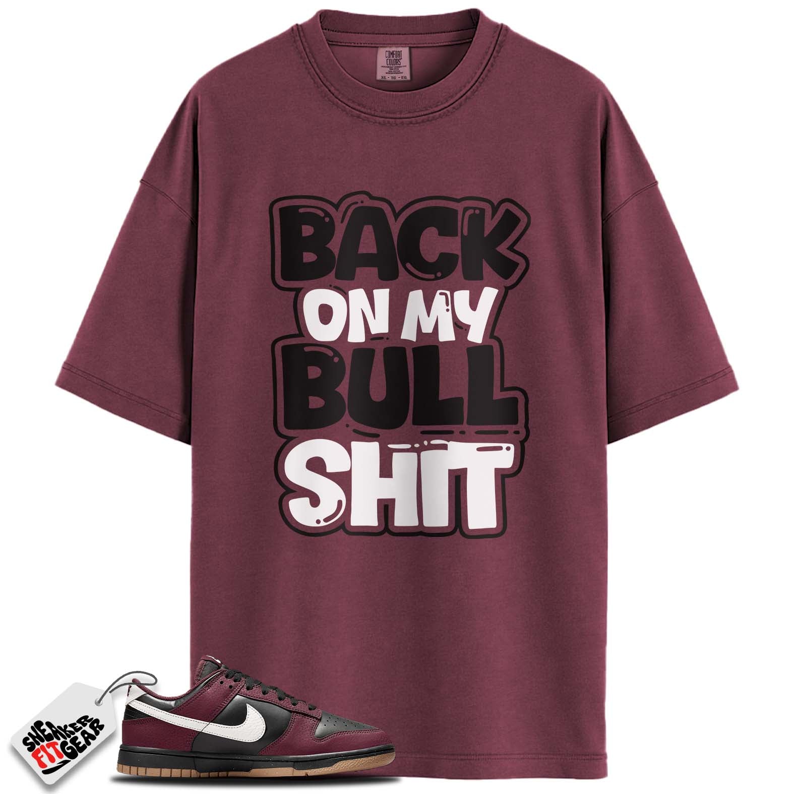 Dunk Low Next Nature Burgundy Crush Black Match Shirts, BULL To Match Dunk Low Next Nature Burgundy Crush Black Main image