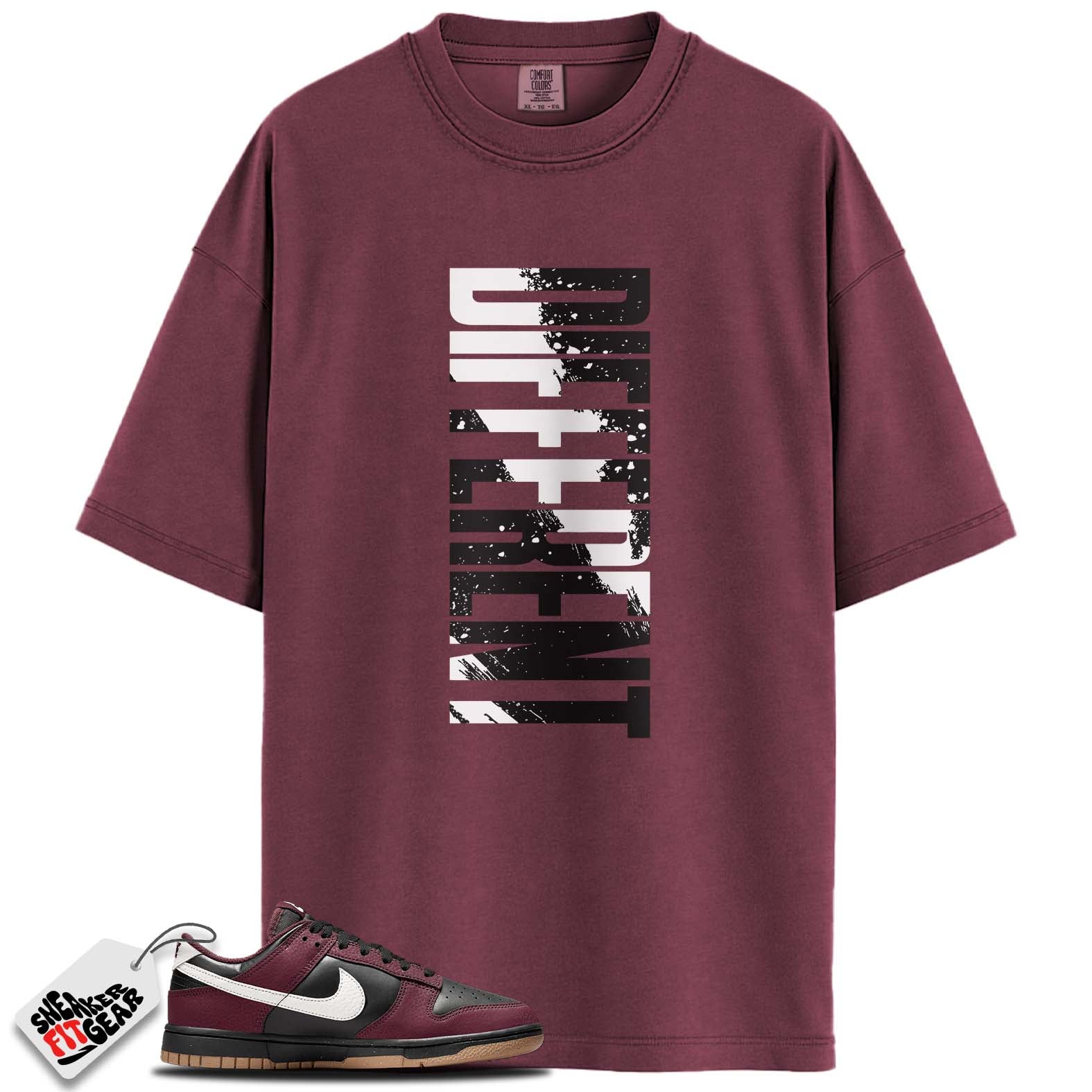 Dunk Low Next Nature Burgundy Crush Black Match Shirts, DIFFERENT To Match Dunk Low Next Nature Burgundy Crush Black