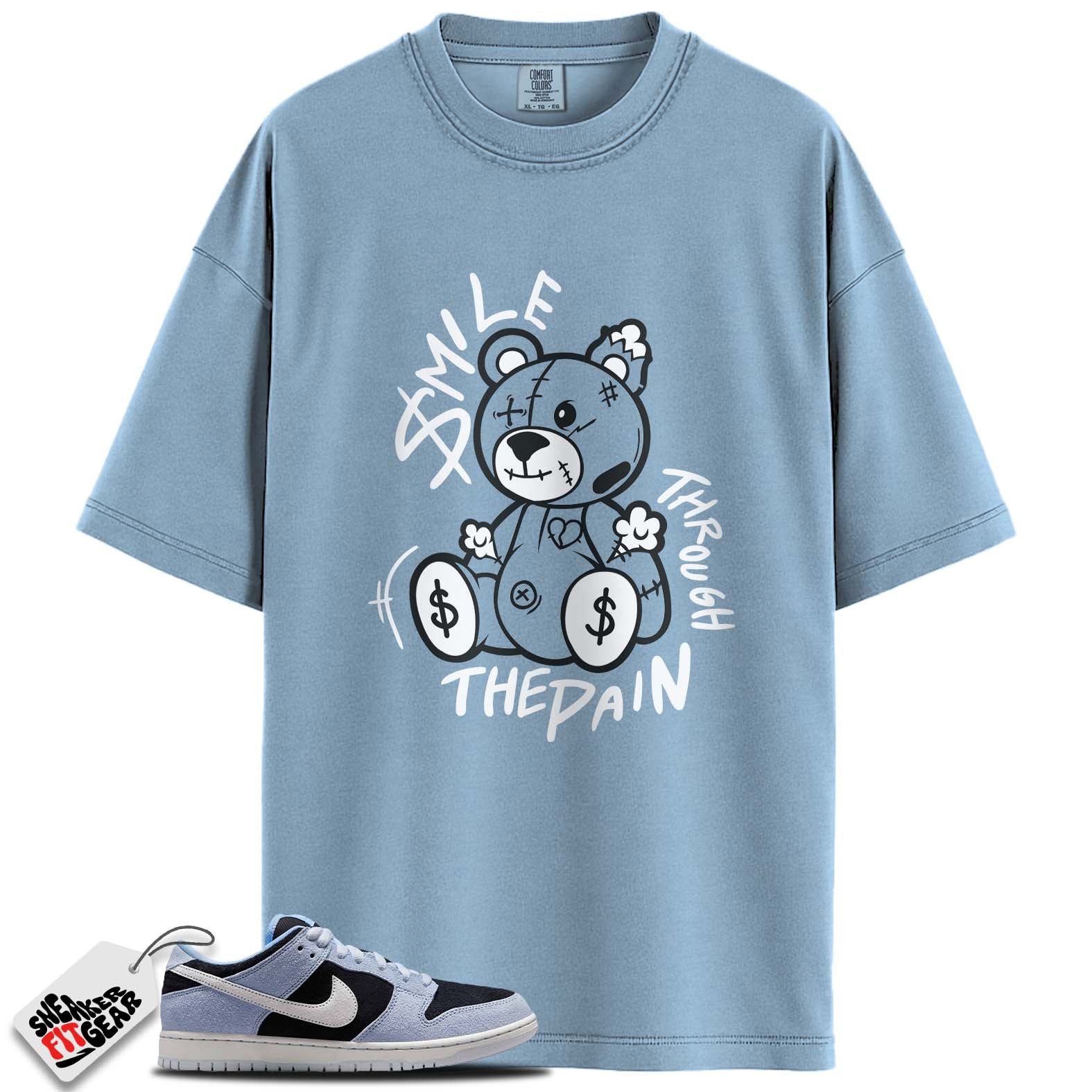 SB Dunk Low Black Aluminum Match Shirts,  SMILE To Match SB Dunk Low Black Aluminum