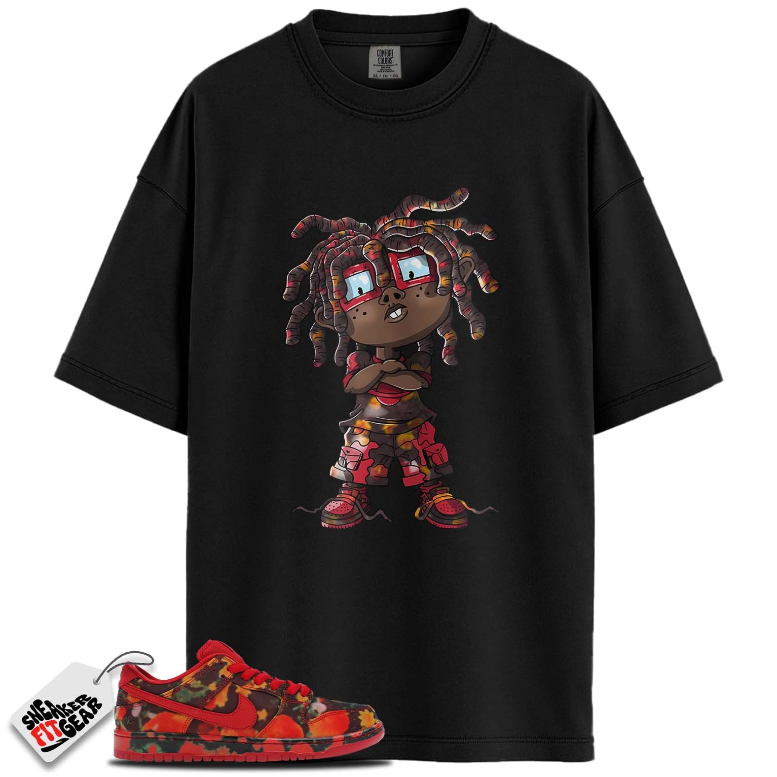 SB Dunk Low The Wizard of Oz Poppy Field Match Shirts, LITTLE GUY To Match SB Dunk Low The Wizard of Oz Poppy Field