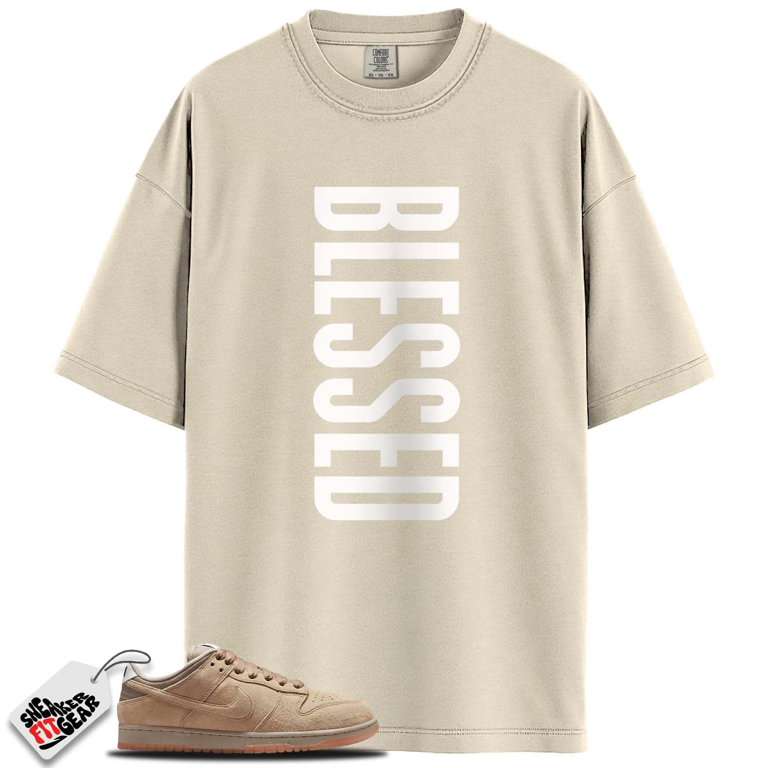 SB Dunk Low Pro B Parachute Beige Match Shirts, BLESSED To Match SB Dunk Low Pro B Parachute Beige