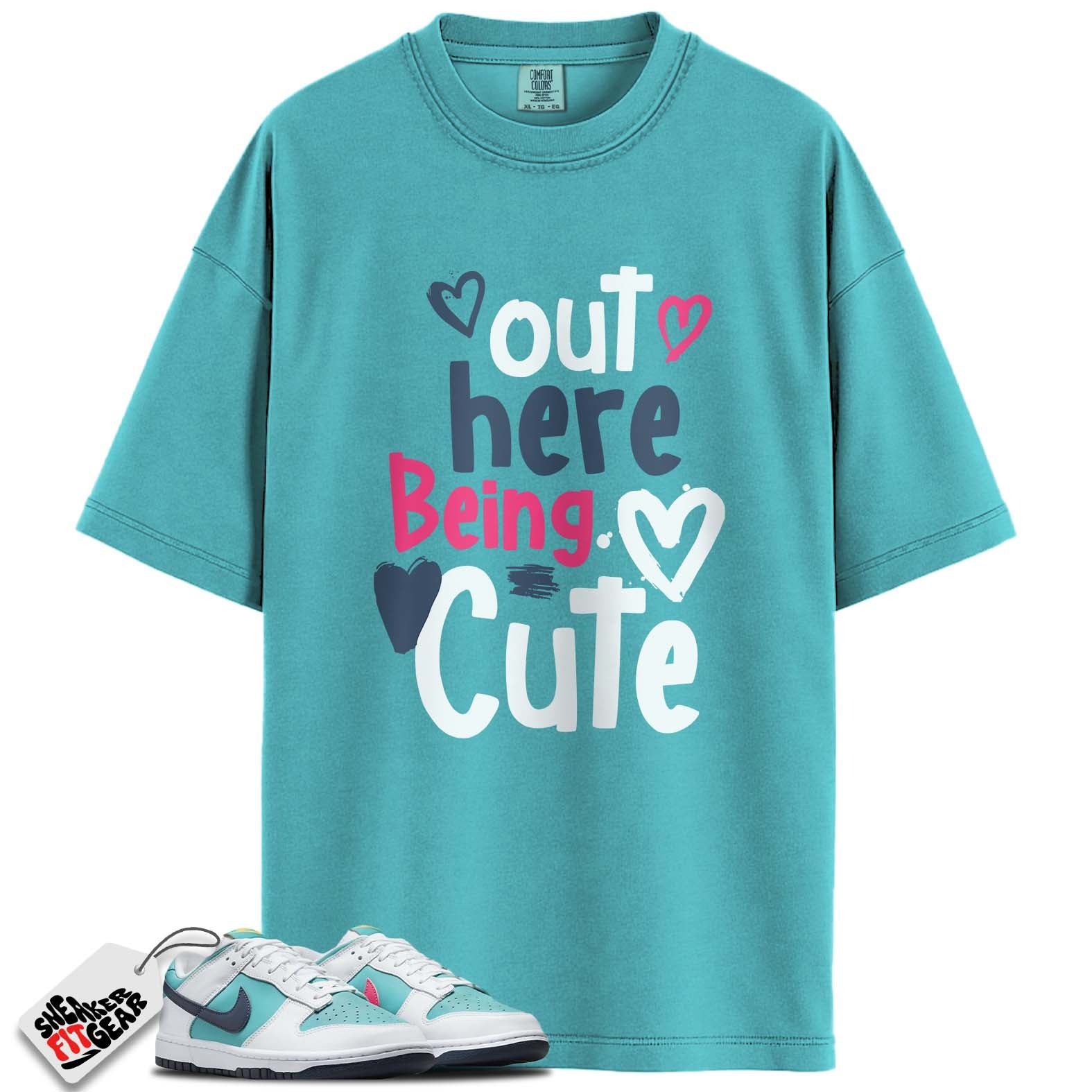 Dunk Low Dusty Cactus Thunder Blue Match Shirts, BEING CUTE To Match Dunk Low Dusty Cactus Thunder Blue