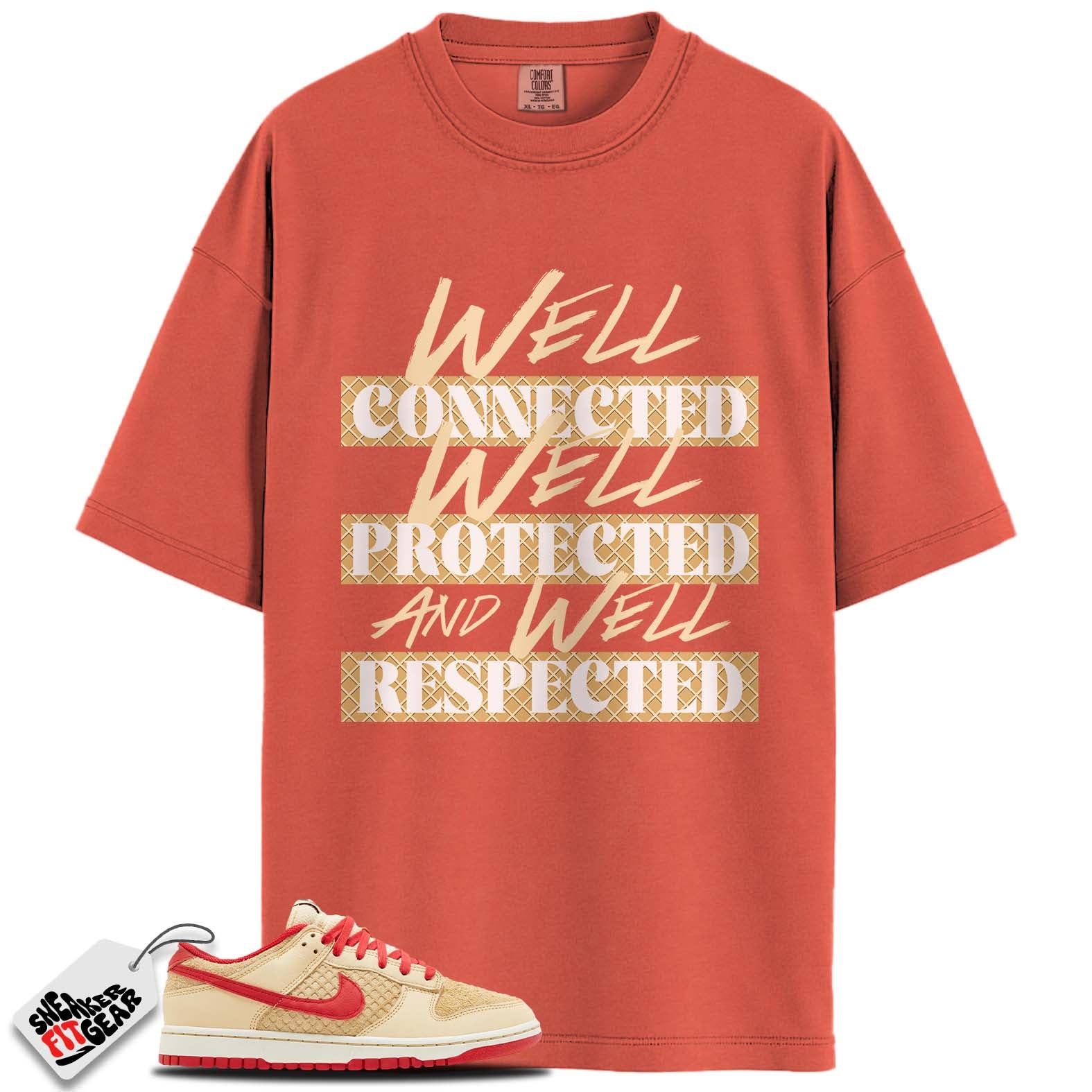 Dunk Low Retro SE Strawberry Waffle Match Shirts, WELL CONNECTED To Match Dunk Low Retro SE Strawberry Waffle