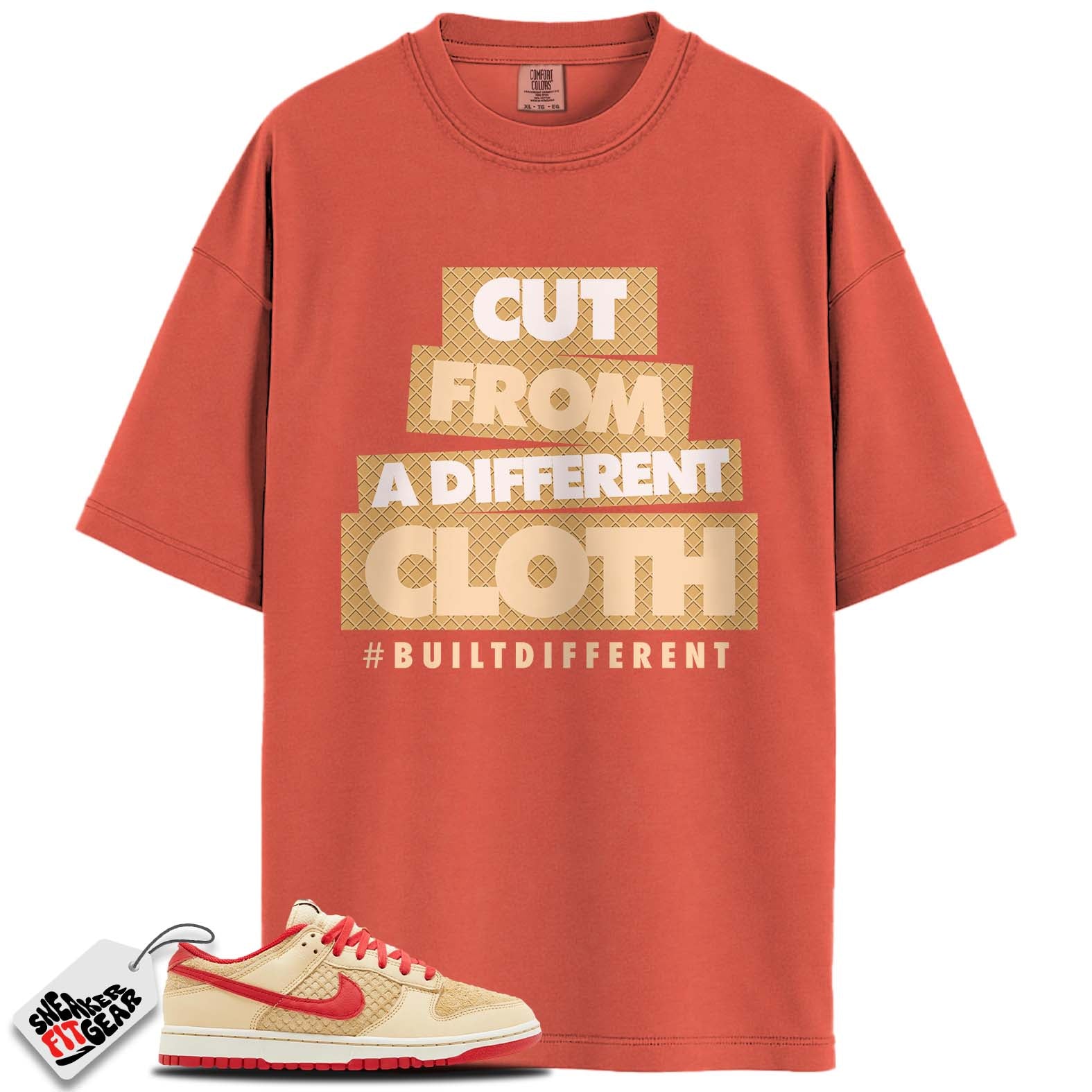 Dunk Low Retro SE Strawberry Waffle Match Shirts, #BUILTDIFFERENT To Match Dunk Low Retro SE Strawberry Waffle