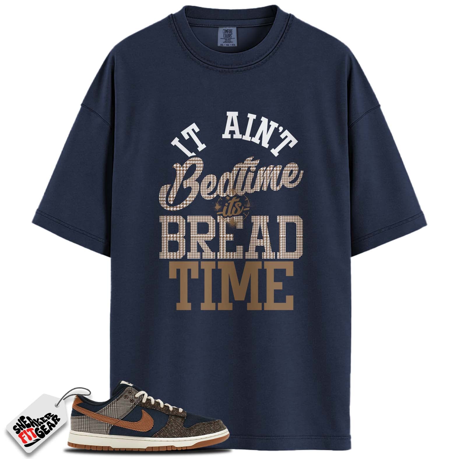 Dunk Low Tweed Midnight Navy Corduroy Match Shirts, BREAD TIME To Match Dunk Low Tweed Midnight Navy Corduroy