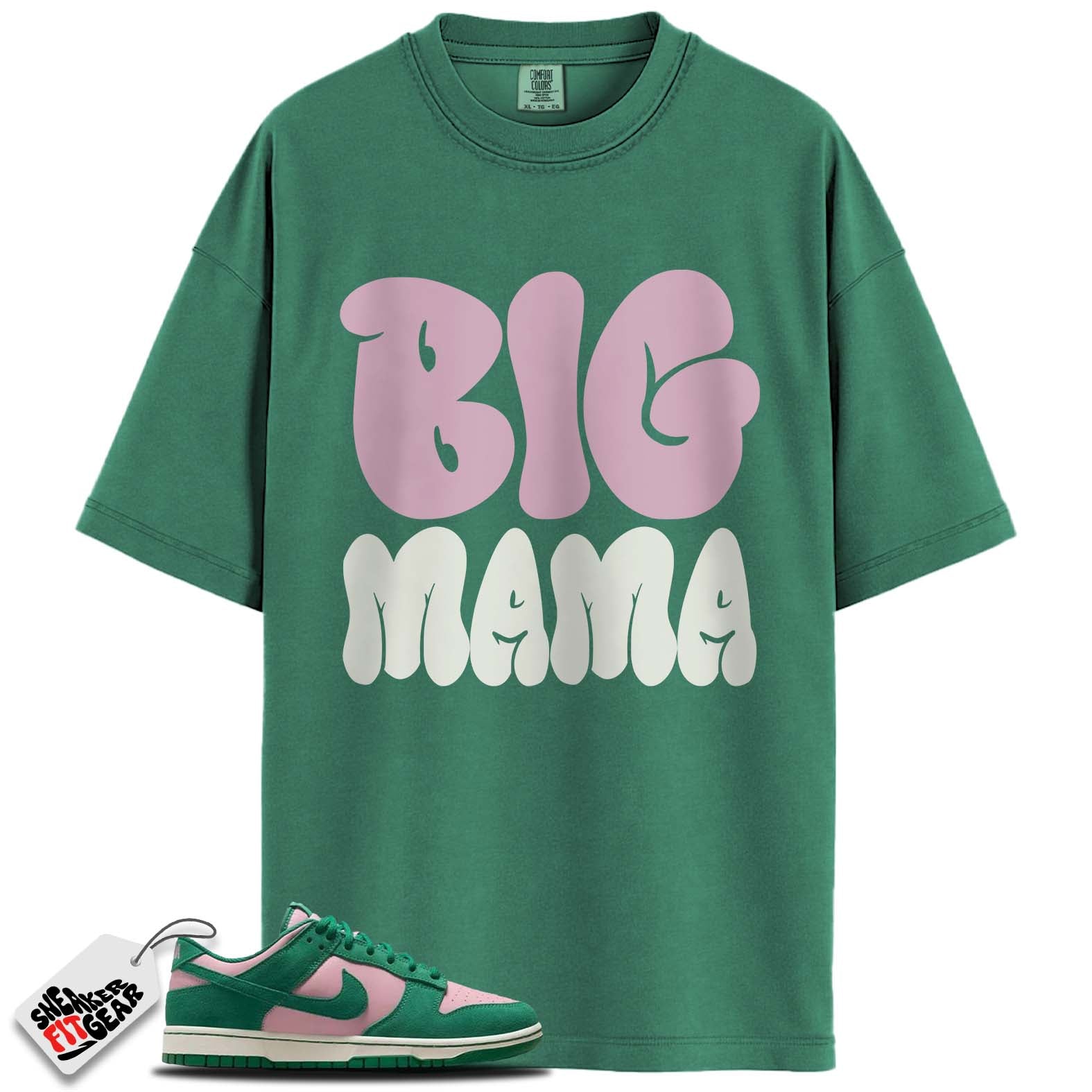Dunk Low Retro SE Medium Soft Pink Malachite Match Shirts, BIG MAMA To Match Dunk Low Retro SE Medium Soft Pink Malachite