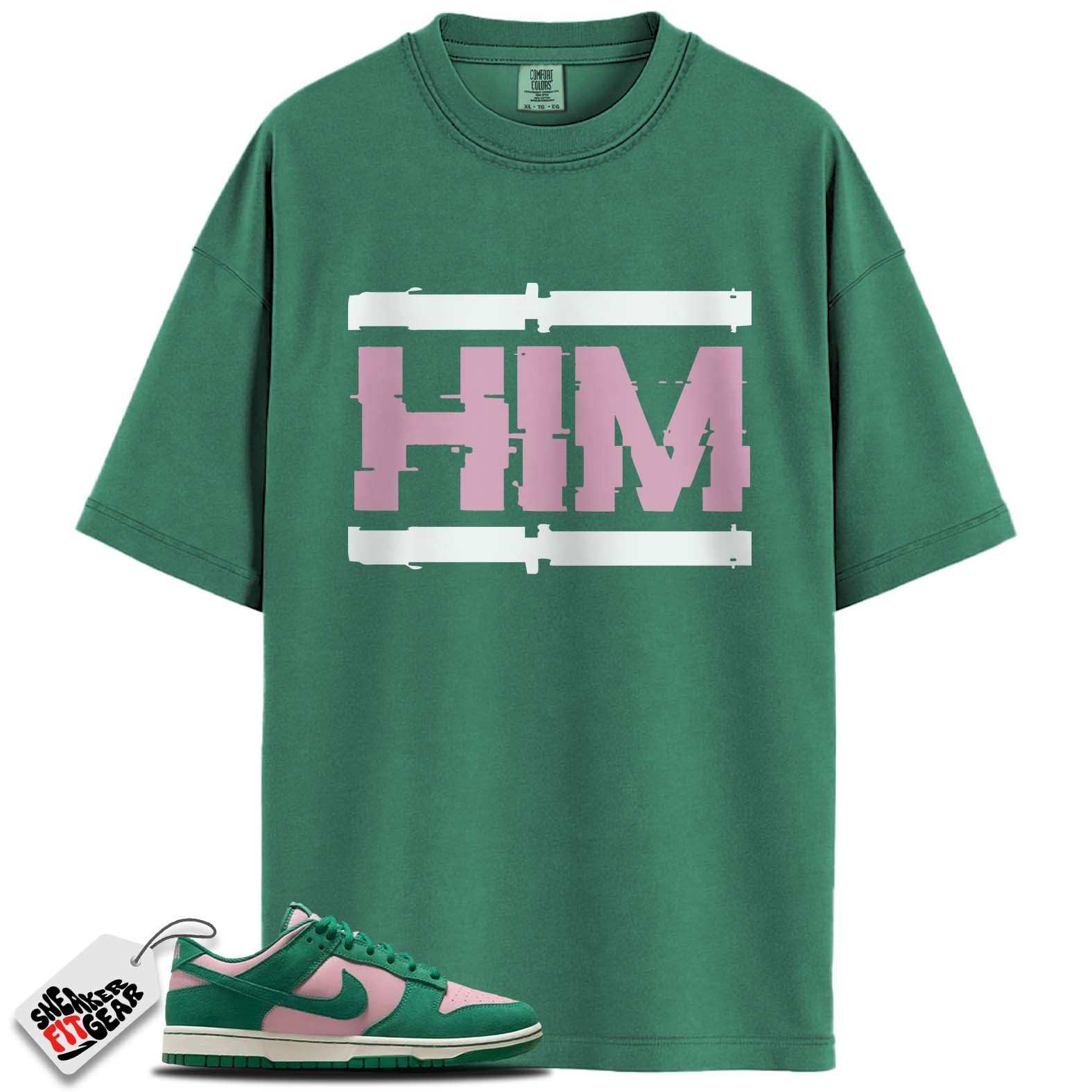 Dunk Low Retro SE Medium Soft Pink Malachite Match Shirts, HIM To Match Dunk Low Retro SE Medium Soft Pink Malachite