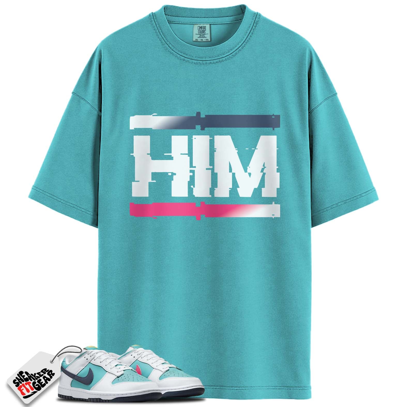 Dunk Low Dusty Cactus Thunder Blue Match Shirts, HIM To Match Dunk Low Dusty Cactus Thunder Blue
