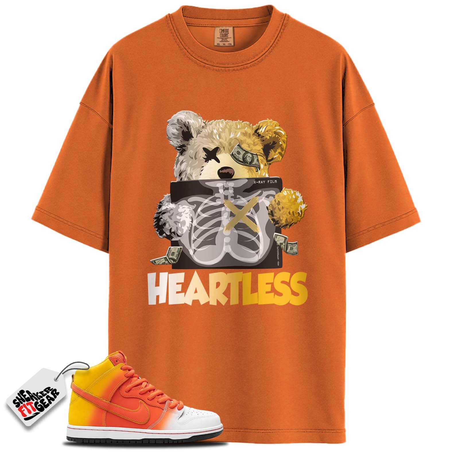 SB Dunk High Sweet Tooth Candy Corn Match Shirts, HEARTLESS To Match SB Dunk High Sweet Tooth Candy Corn