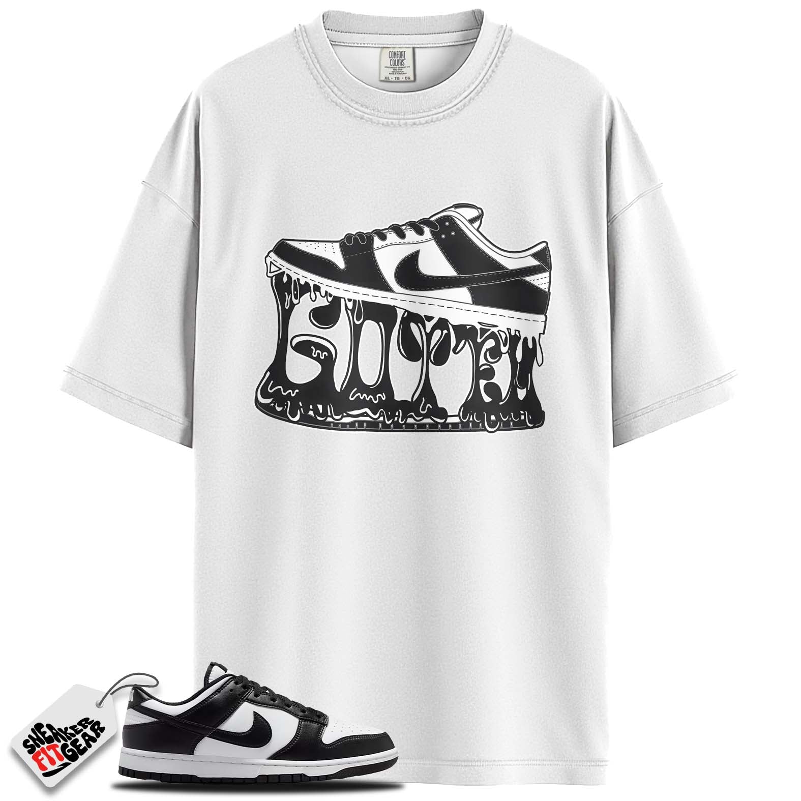 Dunk Low Retro White Black Panda Match Shirts, CHEESE SNEAKERS To Match Dunk Low Retro White Black Panda