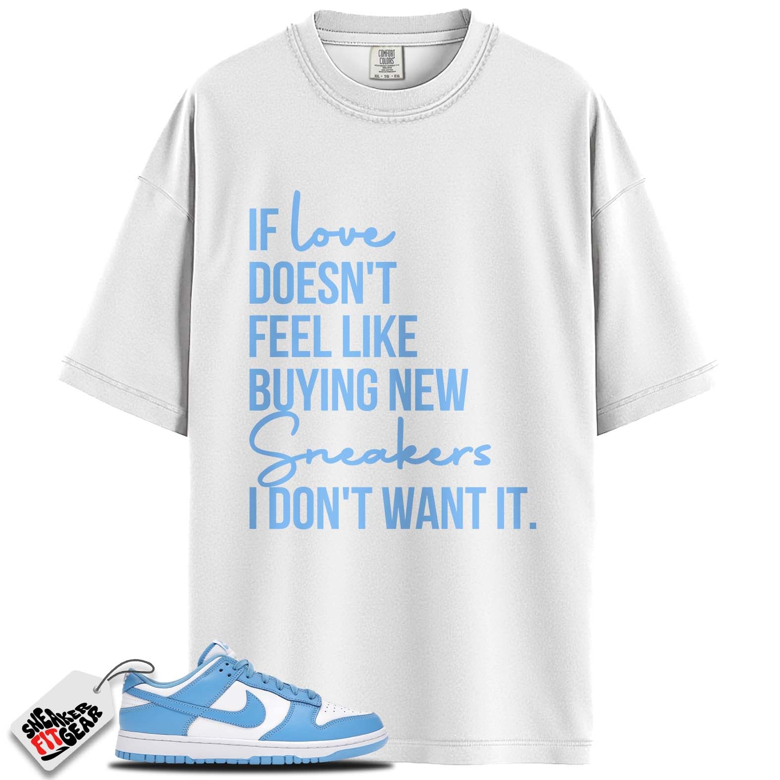 Dunk Low Retro University Blue Match Shirts, BUYING NEW SNEAKERS To Match Dunk Low Retro University Blue