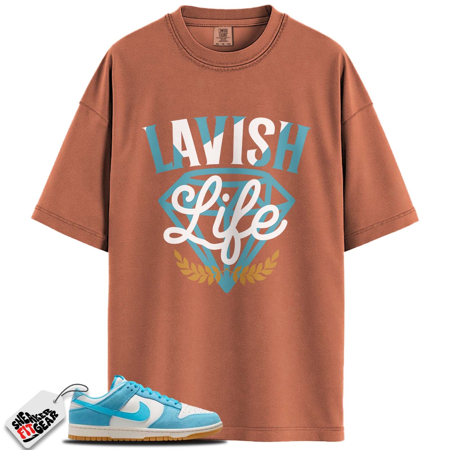 Dunk Low Baltic Blue Match Shirts, LAVISH LIFE To Match Dunk Low Baltic Blue