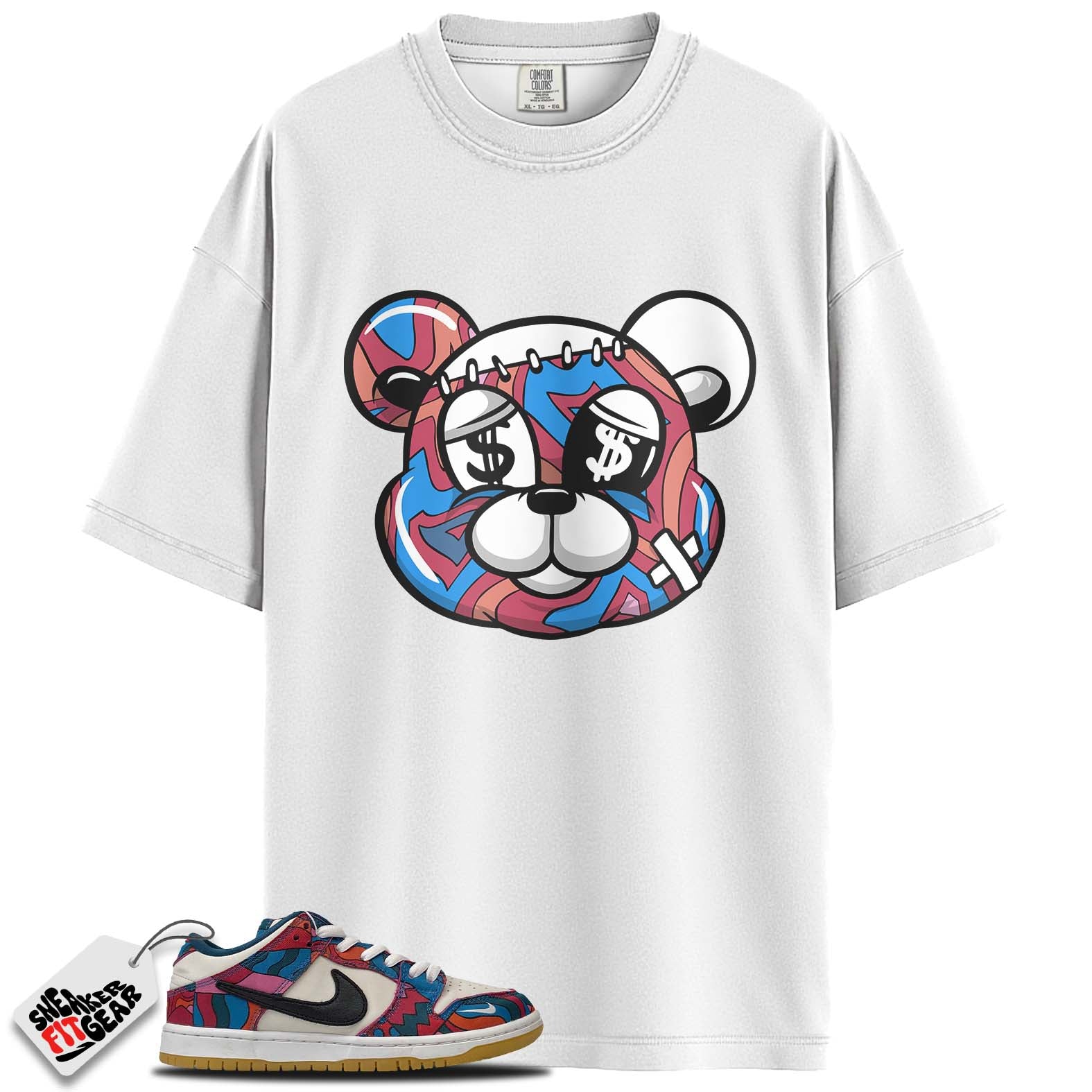SB Dunk Low Pro Parra Abstract Art Match Shirts, STITCH  To Match SB Dunk Low Pro Parra Abstract Art