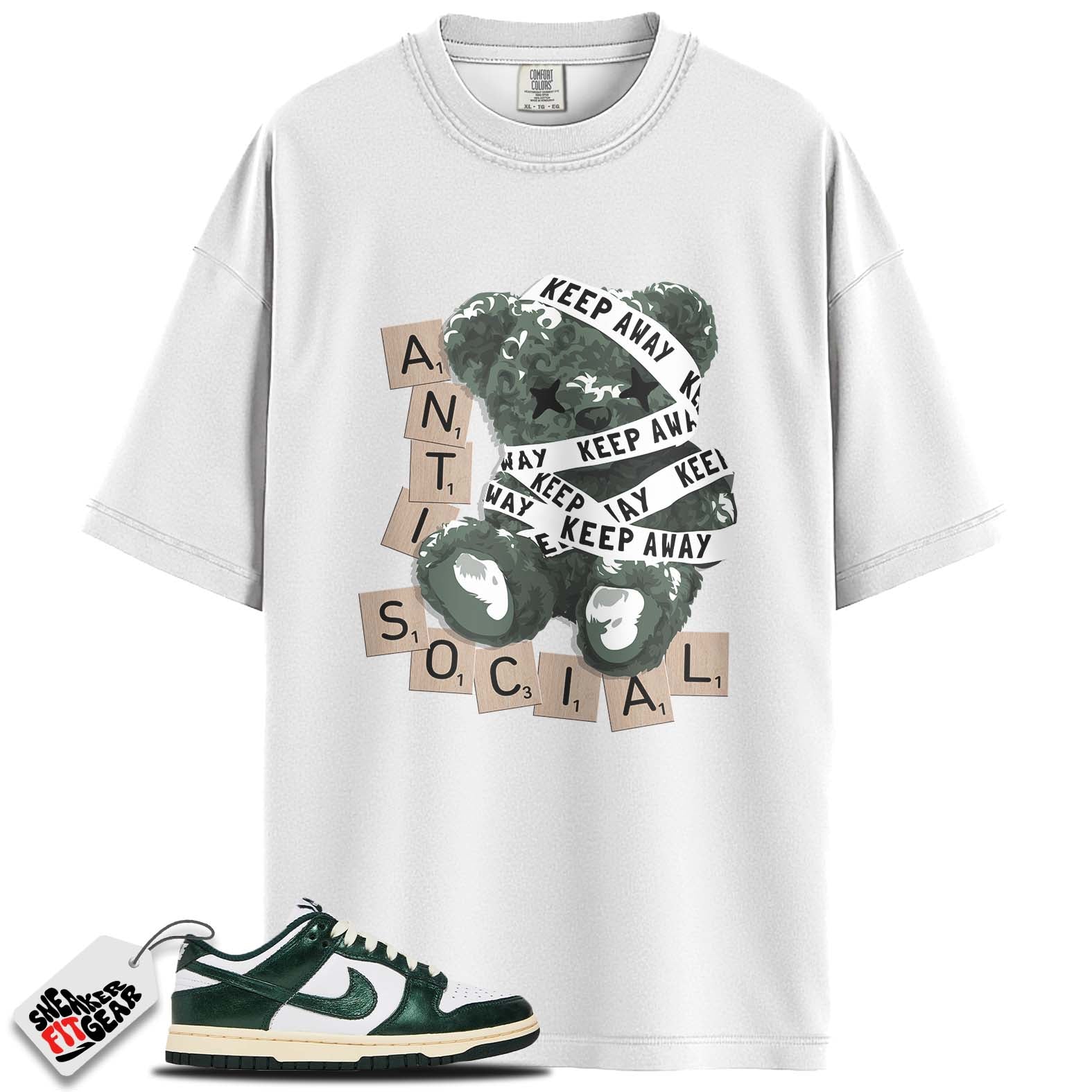 Dunk Low Vintage Green Match Shirts, ANTI SOCIAL To Match Dunk Low Vintage Green